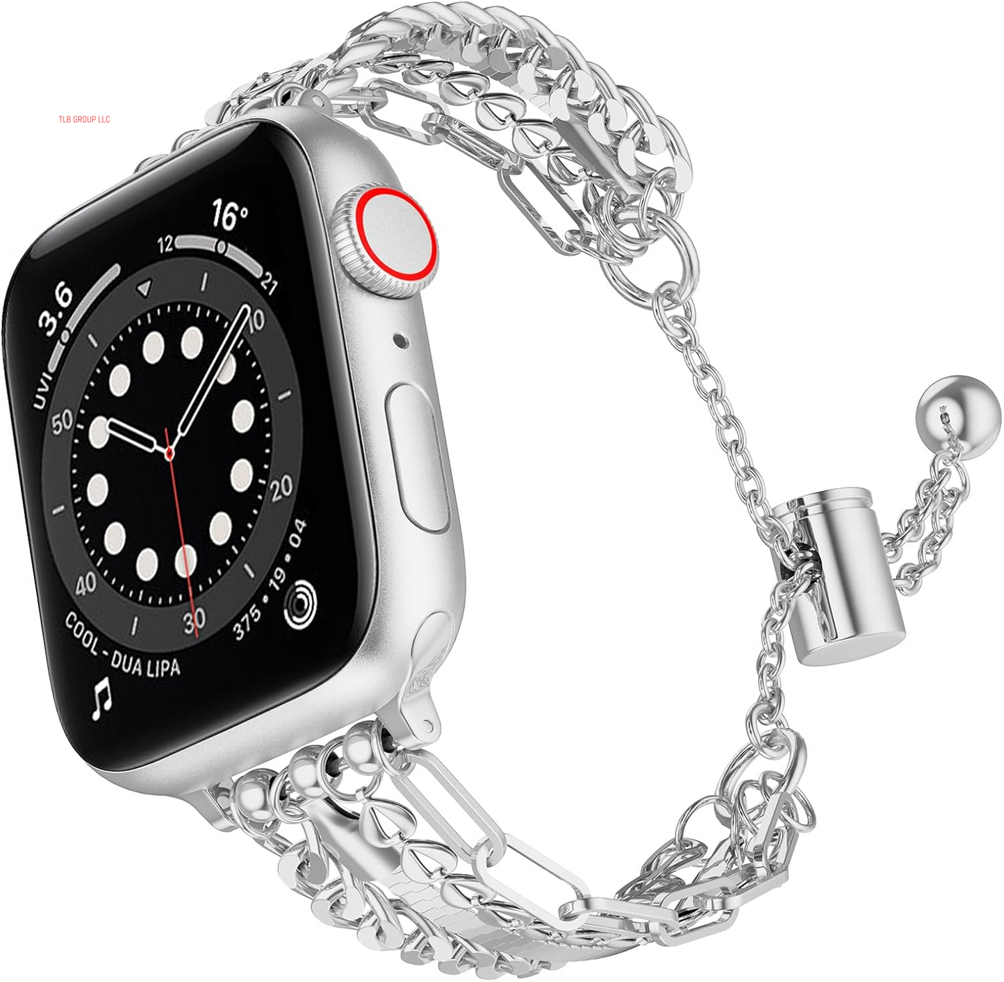 Bracelet Chain Compatible for Apple Watch Bands, Fashion Slim Jewelry Dressy Iwatch Band Women 38Mm 40Mm 41Mm 42Mm 44Mm 45Mm 46Mm 49Mm Series 10 9 8 7 SE 6 5 4 3 Series 2 1
