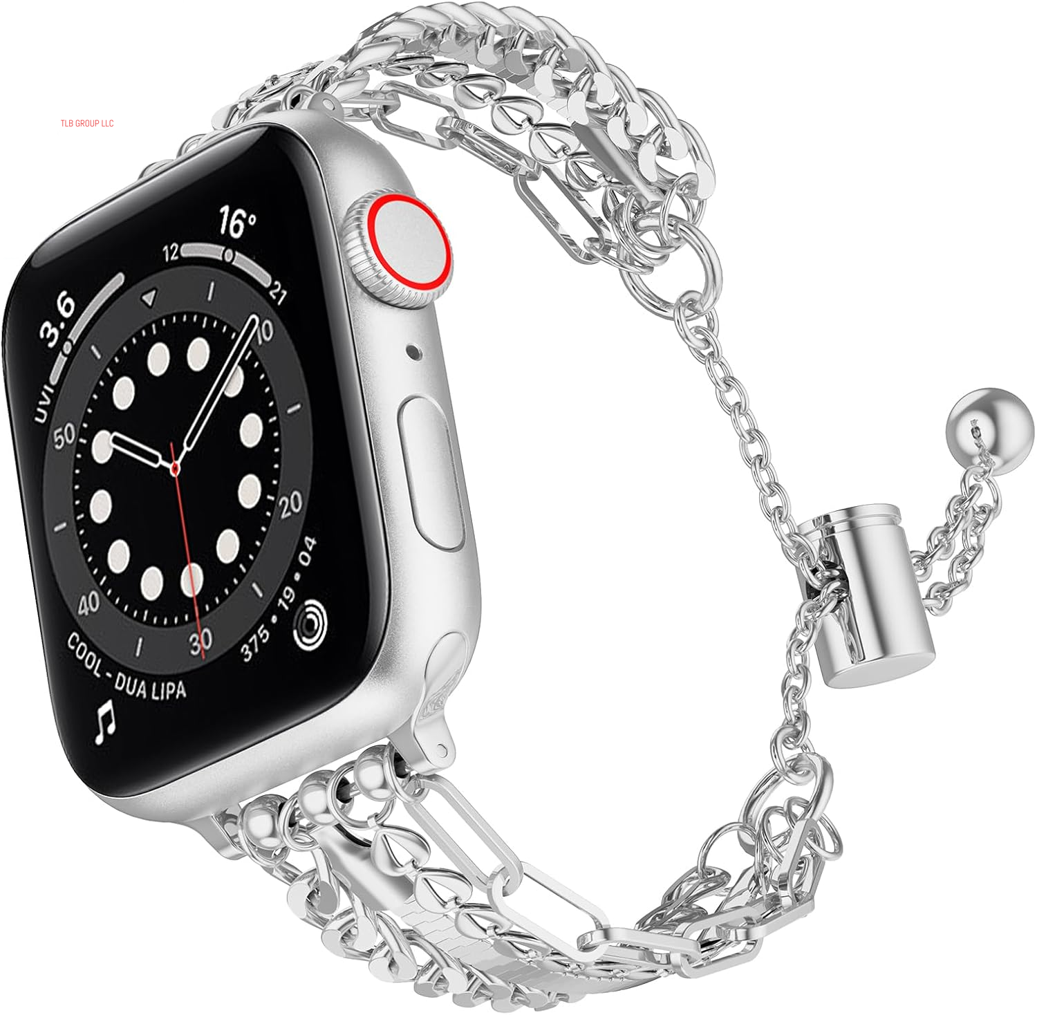 Bracelet Chain Compatible for Apple Watch Bands, Fashion Slim Jewelry Dressy Iwatch Band Women 38Mm 40Mm 41Mm 42Mm 44Mm 45Mm 46Mm 49Mm Series 10 9 8 7 SE 6 5 4 3 Series 2 1