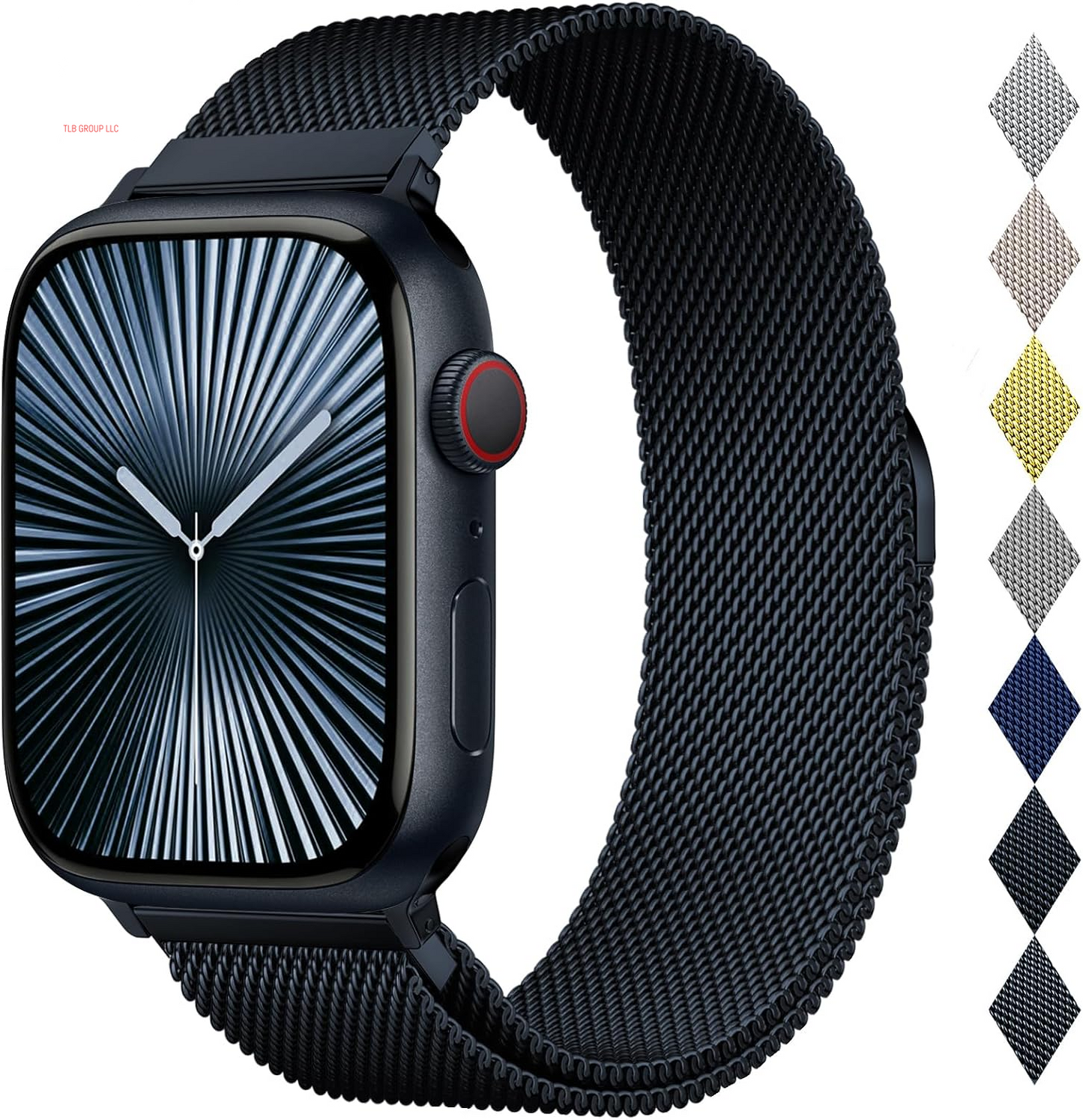 Stainless Steel Milanese Loop Compatible with Apple Watch Band 46Mm 42Mm 44Mm 45Mm 49Mm 38Mm 40Mm 41Mm Men and Women, Mesh Loop Magnetic Clasp Replacement for Iwatch Bands Ultra Series 10 9 8 7 SE 6 5 4 3 2 1
