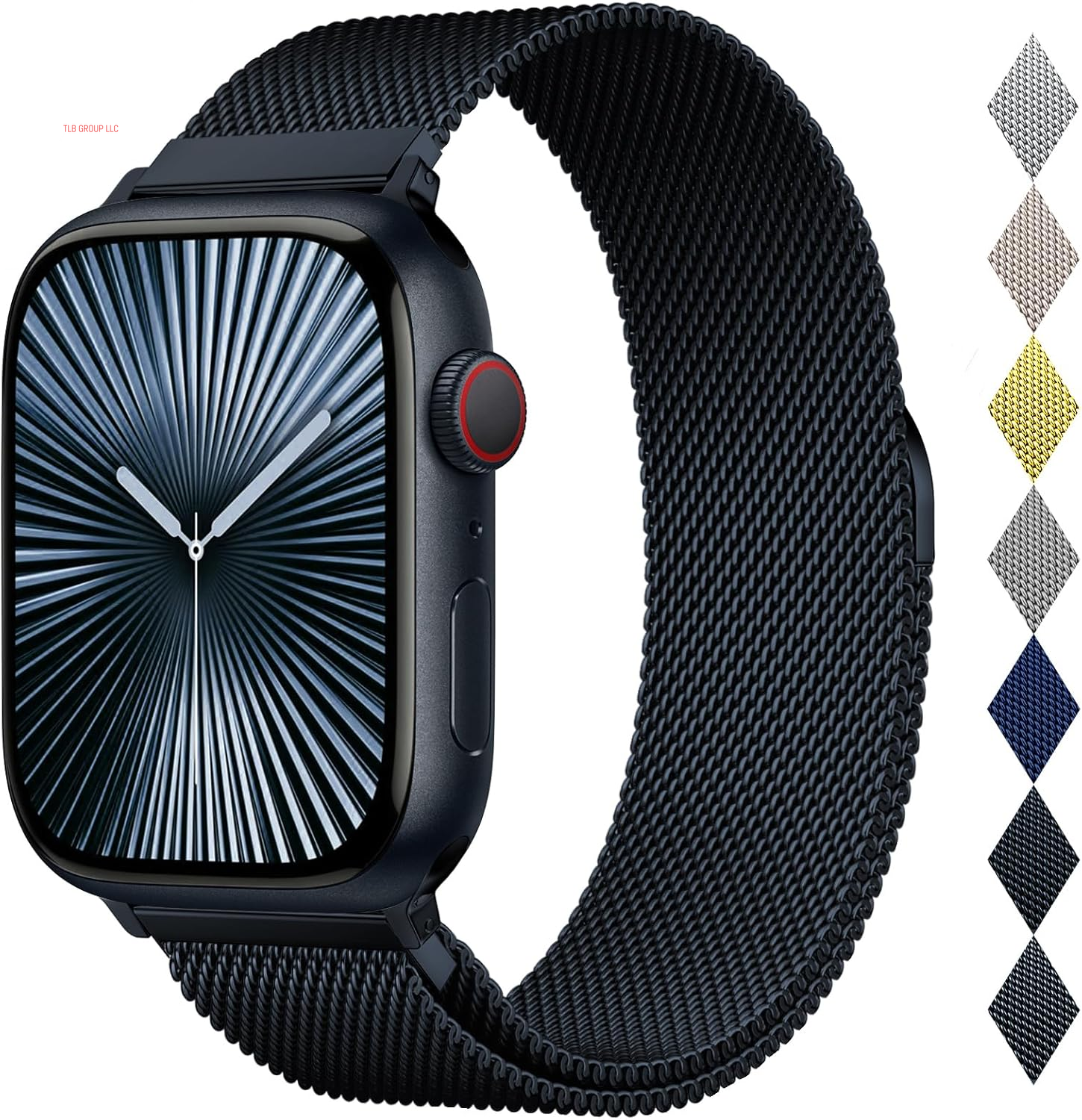 Stainless Steel Milanese Loop Compatible with Apple Watch Band 46Mm 42Mm 44Mm 45Mm 49Mm 38Mm 40Mm 41Mm Men and Women, Mesh Loop Magnetic Clasp Replacement for Iwatch Bands Ultra Series 10 9 8 7 SE 6 5 4 3 2 1