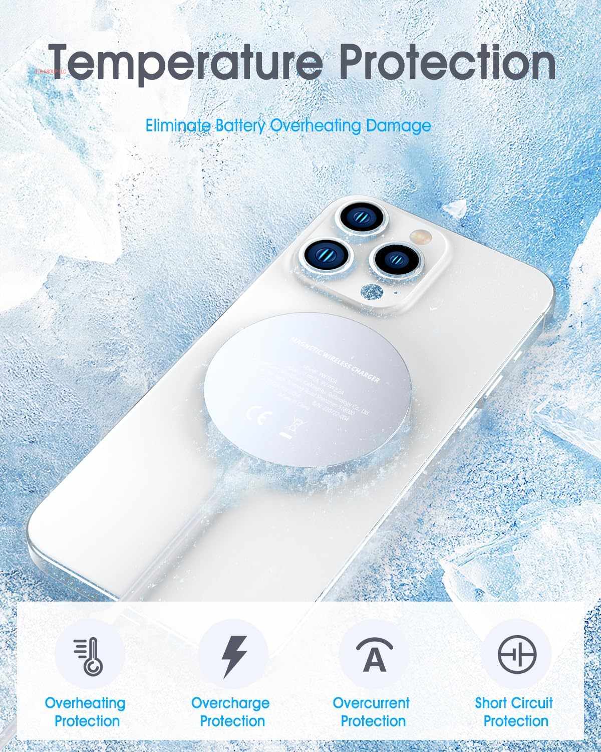 For Apple Mag-Safe Charger 2 Pack, Magnetic Wireless Charger for Iphone 16 15 14 13 12 Pro Max plus Mini, 15W Fast Charging Pad, for Airpods 4/3/2/Pro, Strong Magnet, Silver