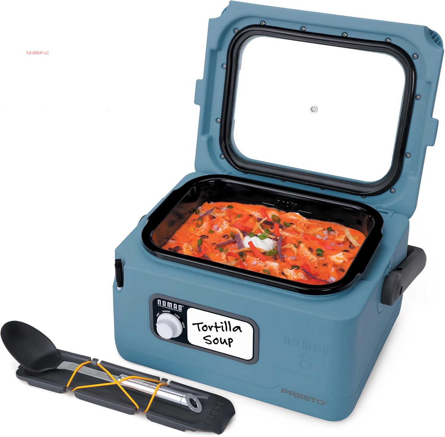 06017 8-Quart Nomad Traveling Slow Cooker, Blue TRUCK DRIVER
