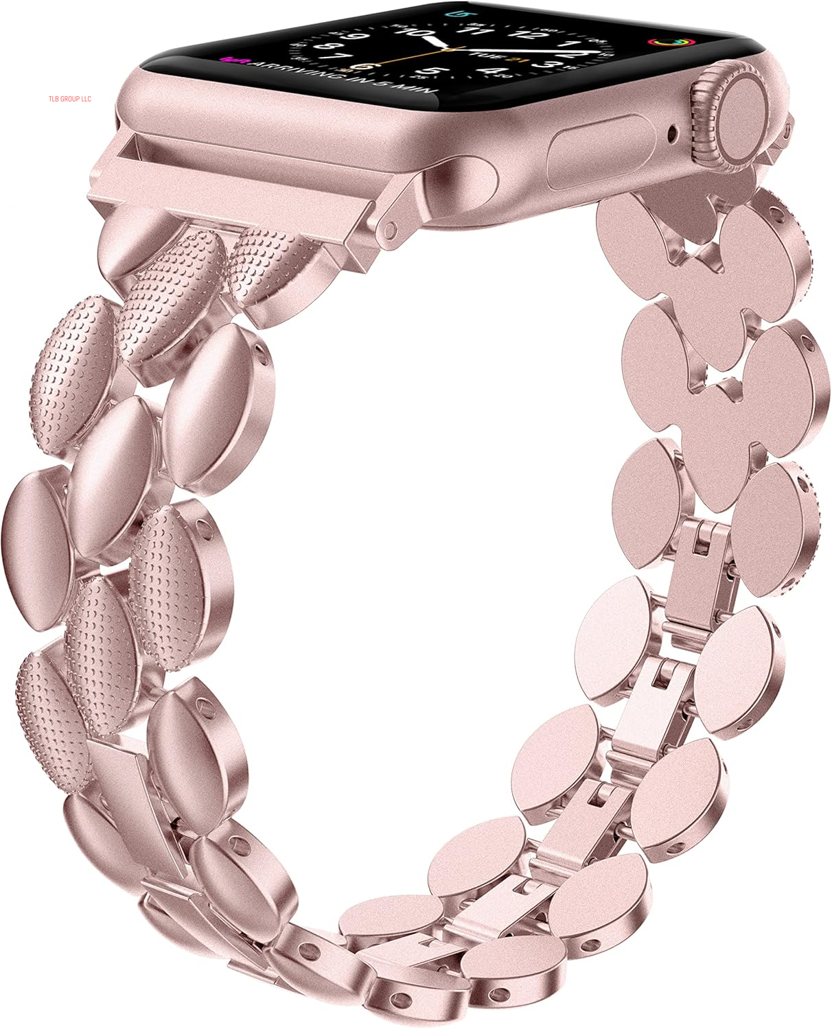 Elegant Metal Strap Compatible with Apple Watch Band 38Mm 40Mm 41Mm 42Mm Metal Fashion Women Replacement Strap Bracelet for Iwatch Series 10/9/8/7/6/5/4/3/2/1 Gold/Silver