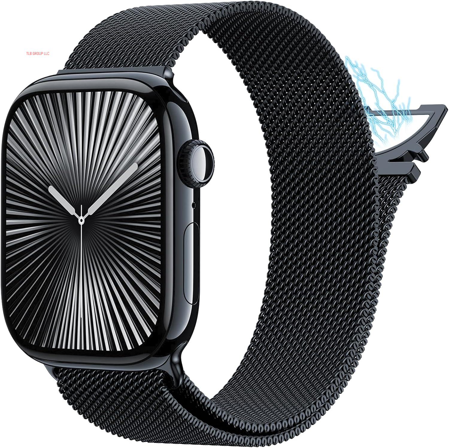 Milanese Mesh Loop Compatible with Apple Watch Band 40Mm 41Mm 38Mm 42Mm Series 10 9 8 7 SE 6 5 4 3 2 1 Men & Women, Stainless Steel Wider Metal Strap with Magnetic Clasp for Iwatch Bands