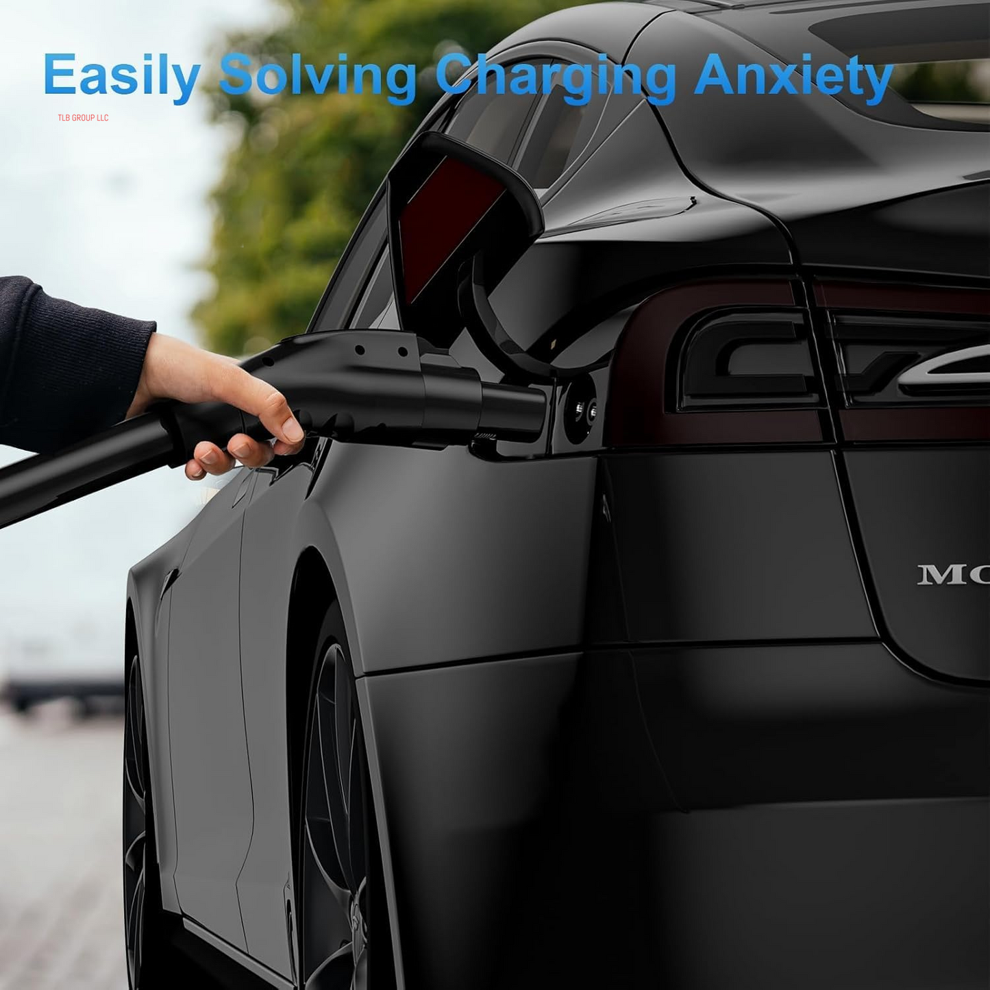 J1772 to Tesla Charger Adapter, Max 80A 280V Fast Charging for Tesla Model 3/Y/X/S with Safety Certified Charger Connecting Charging Adapter, SAE J1772 EV Adapter for Tesla Cars Only