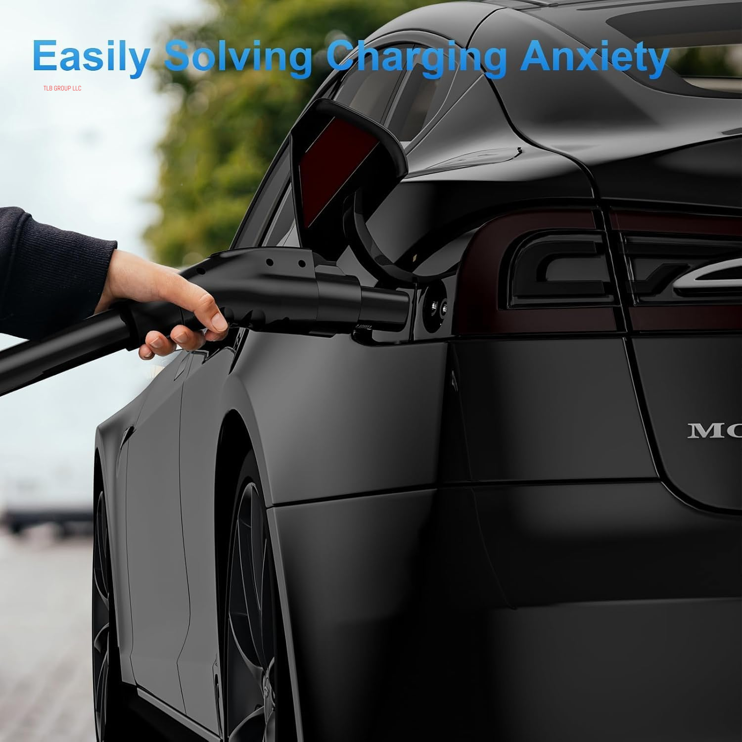 J1772 to Tesla Charger Adapter, Max 80A 280V Fast Charging for Tesla Model 3/Y/X/S with Safety Certified Charger Connecting Charging Adapter, SAE J1772 EV Adapter for Tesla Cars Only