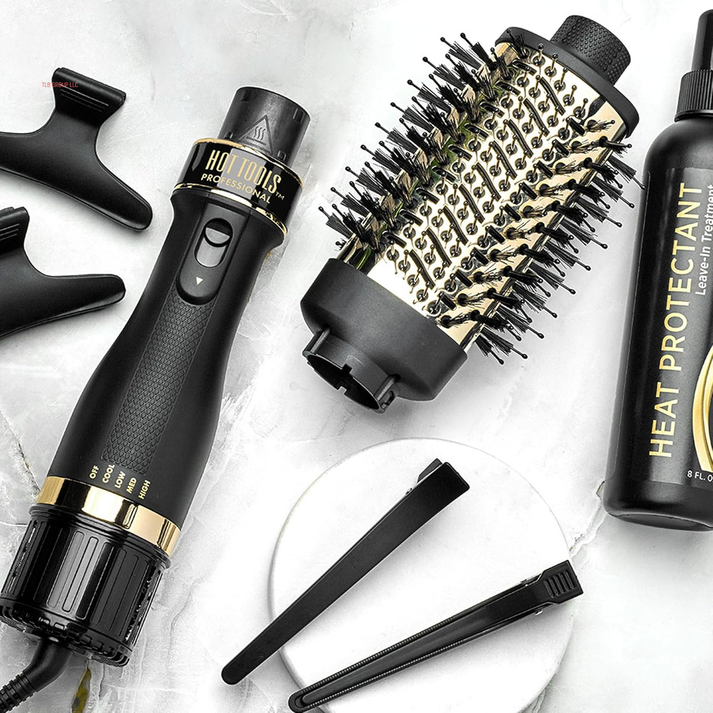 Pro Artist 24K Gold One-Step Small Detachable Blowout & Volumizer | Salon Quality Blowouts At-Home