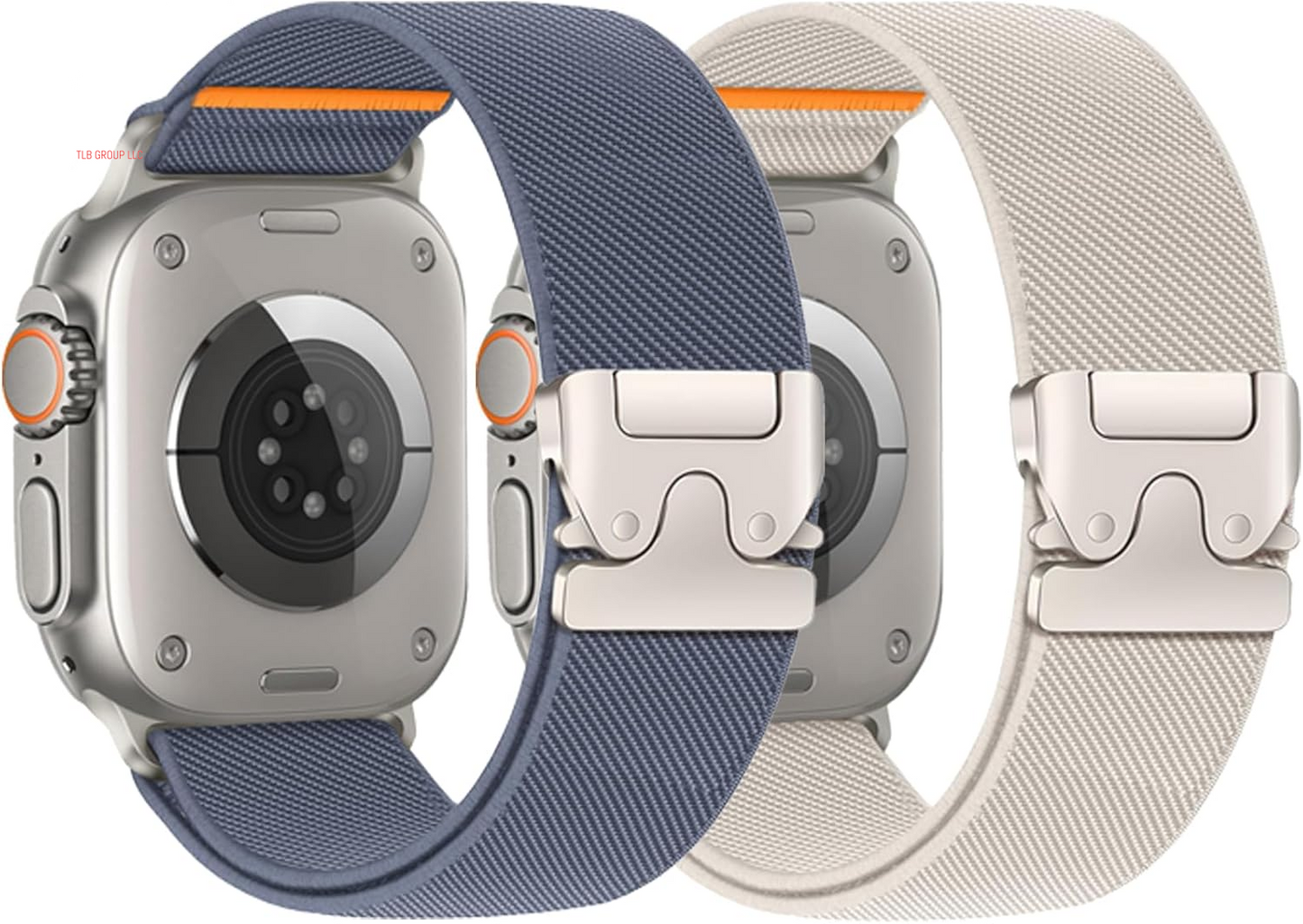 Stretchy Bands for Apple Watch Ultra/2 Band 49Mm 46Mm 45Mm 44Mm 42Mm 41Mm 40Mm 38Mm Men Women,Wide Nylon Elastic Braided Strap & Fabric Cloth Wristband Correa for Iwatch Series 10 9 8 7 6 5 4 3 SE 2Nd