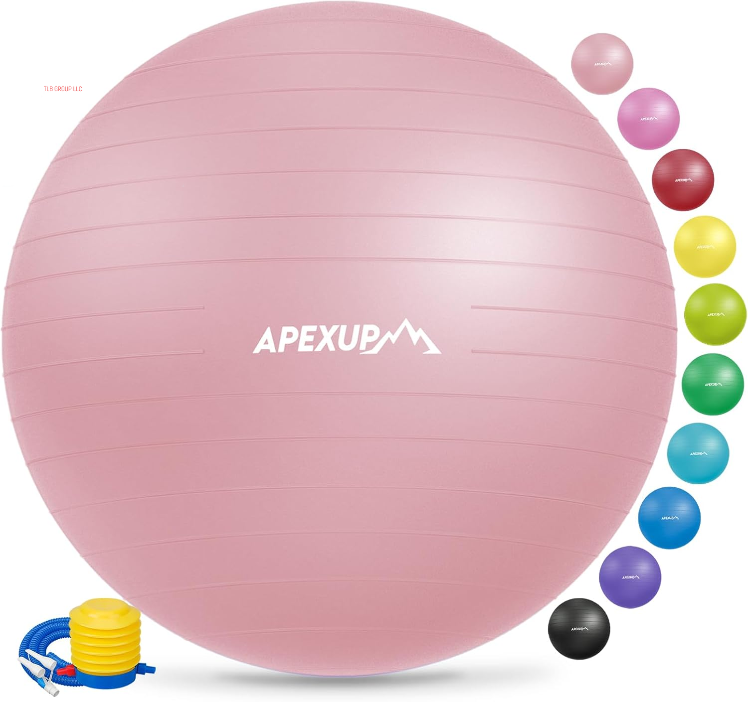 Yoga & Pilates Ball - anti Slip Heavy Duty Gym Ball for Fitness, Balance & Core Workout