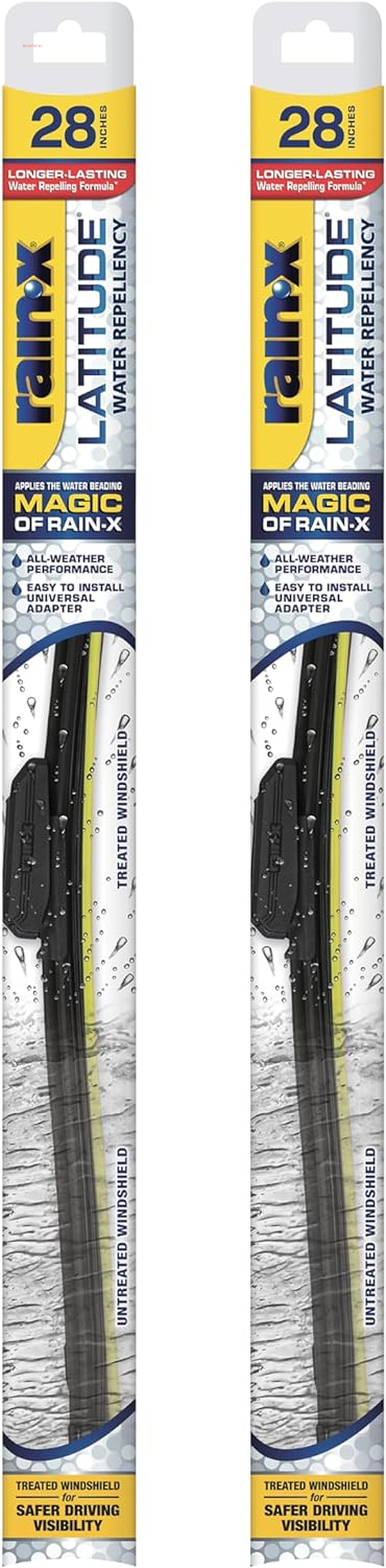 810165 Latitude 2-In-1 Water Repellent Wiper Blades, 22 Inch Windshield Wipers (Pack of 2), Automotive Replacement Windshield Wiper Blades with Patented  Water Repellency Formula