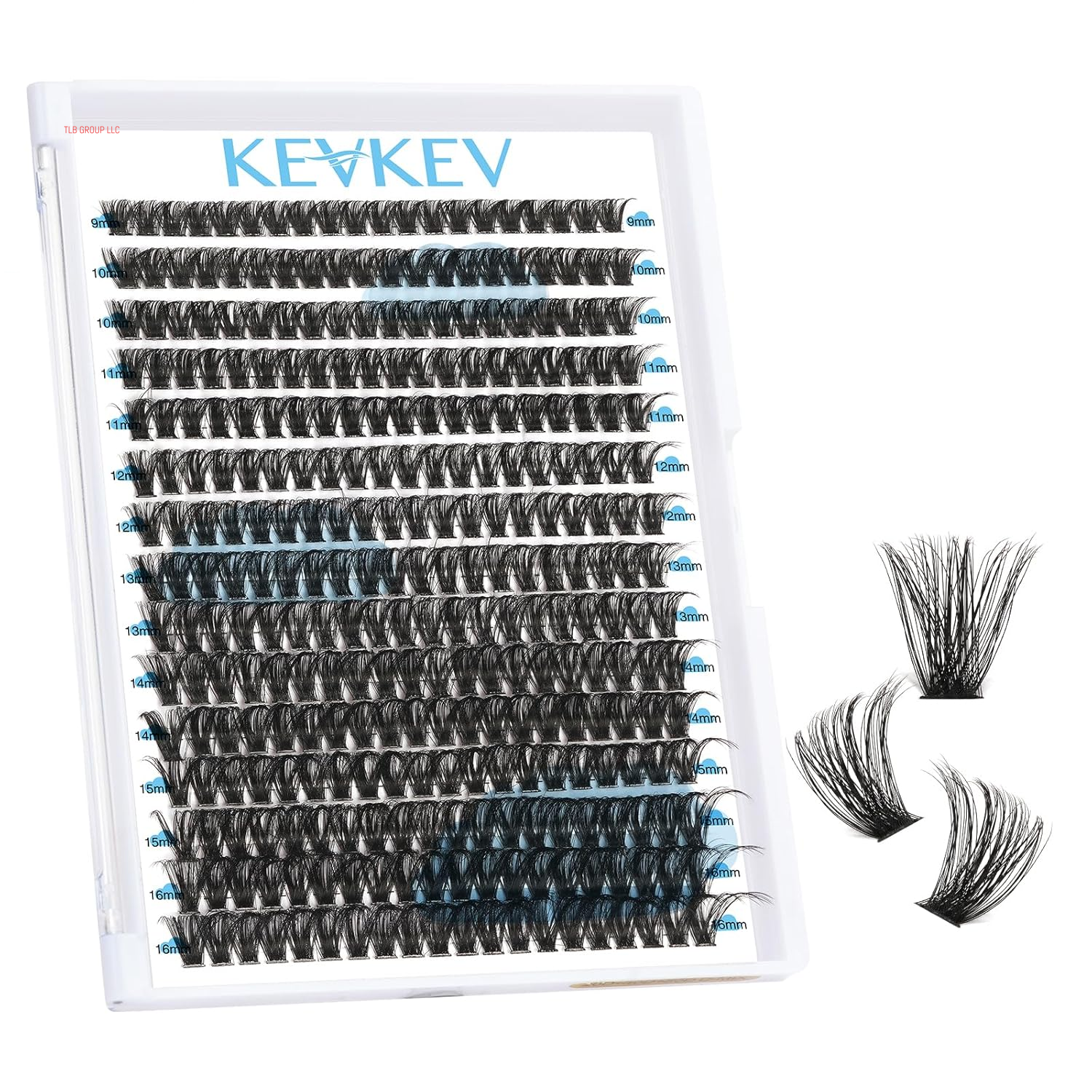 Lash Clusters Kit Lash Extension Kit D Curl Eyelash Extension Kit 280 Pcs Eyelash Clusters Kit Cluster Eyelash Extensions Individual Lashes Kit with Lash Bond and Seal Eyelash Tweezers