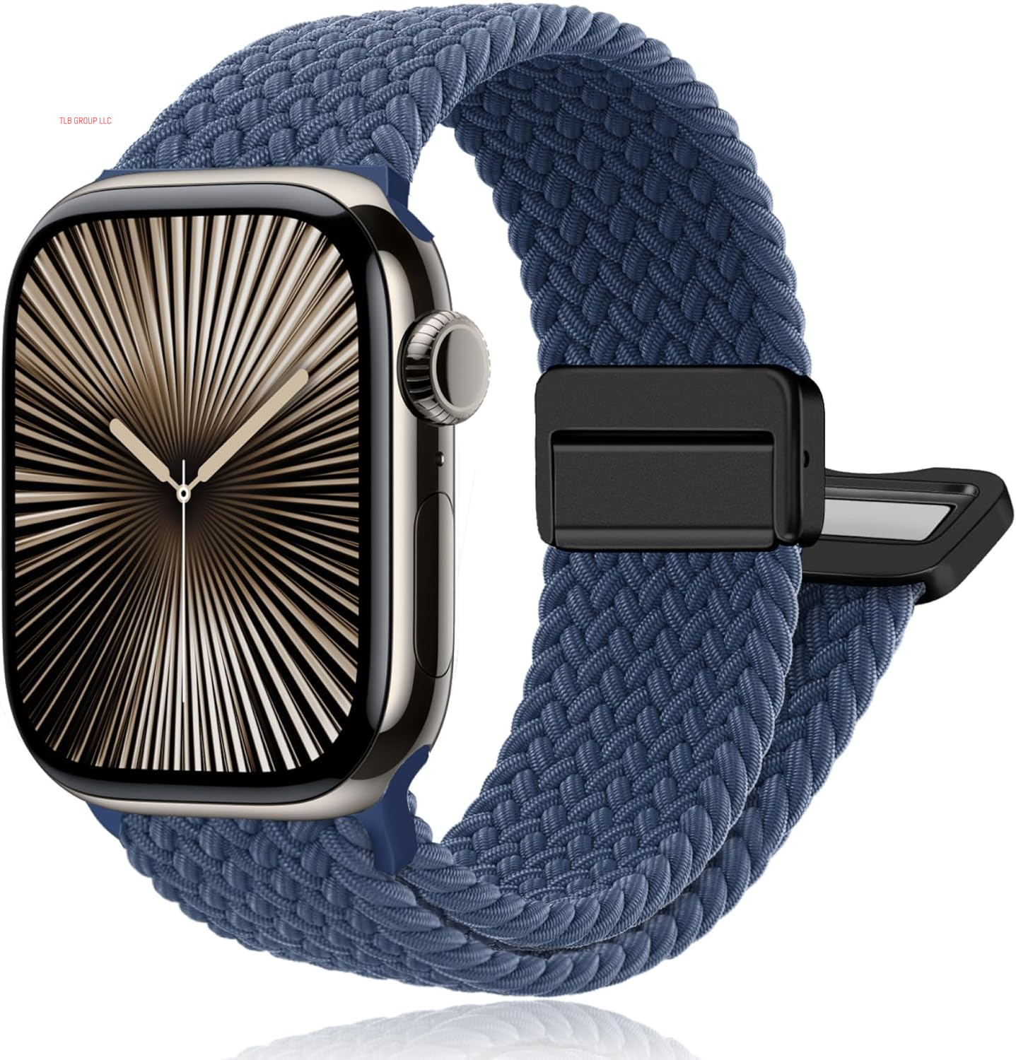 Magnetic Braided Stretchy Loop - Compatible with Apple Watch Band 42Mm 46Mm 40Mm 41Mm 44Mm 45Mm 38Mm Ultra/2 49Mm Women Men,Elastic Woven Fabric Nylon Strap for Iwatch Ultra Series 10 9 8 7 6 5 4 3 SE