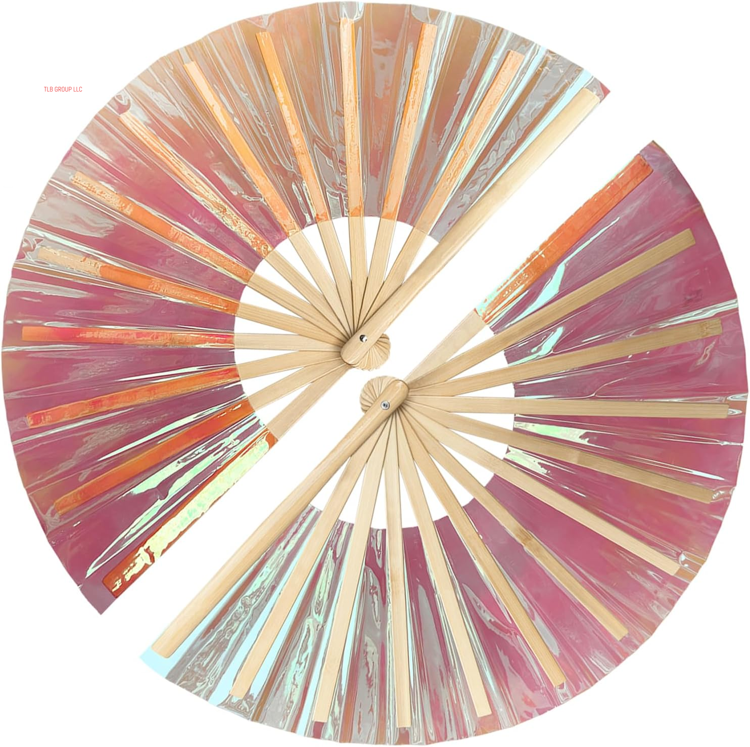 1Pcs Boots on the Ground Fan, 2025 New Line Dance Popping Fan,Holographic Purple Laser Colors Hand Fan,Clap Fans for Line Dancing,Clack Handheld Large Folding Hand Rave Fan