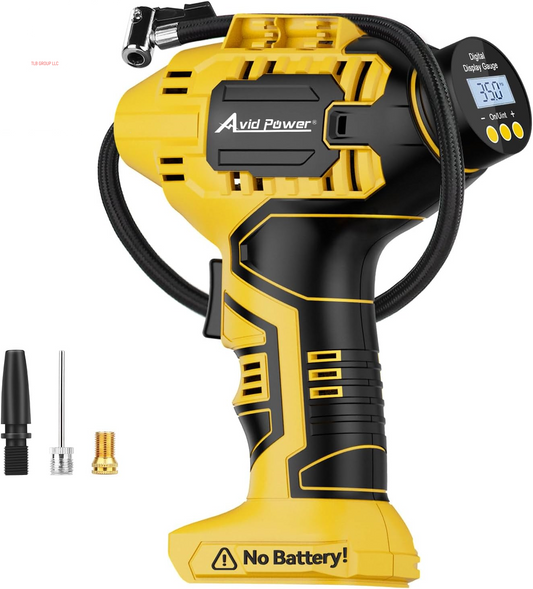 Cordless Tire Inflator (Battery Not Included), Compatible with Dewalt 20V Max Batteries of DCB Series, Not for  Batteries, Portable Air Compressor, Air Pump for Car