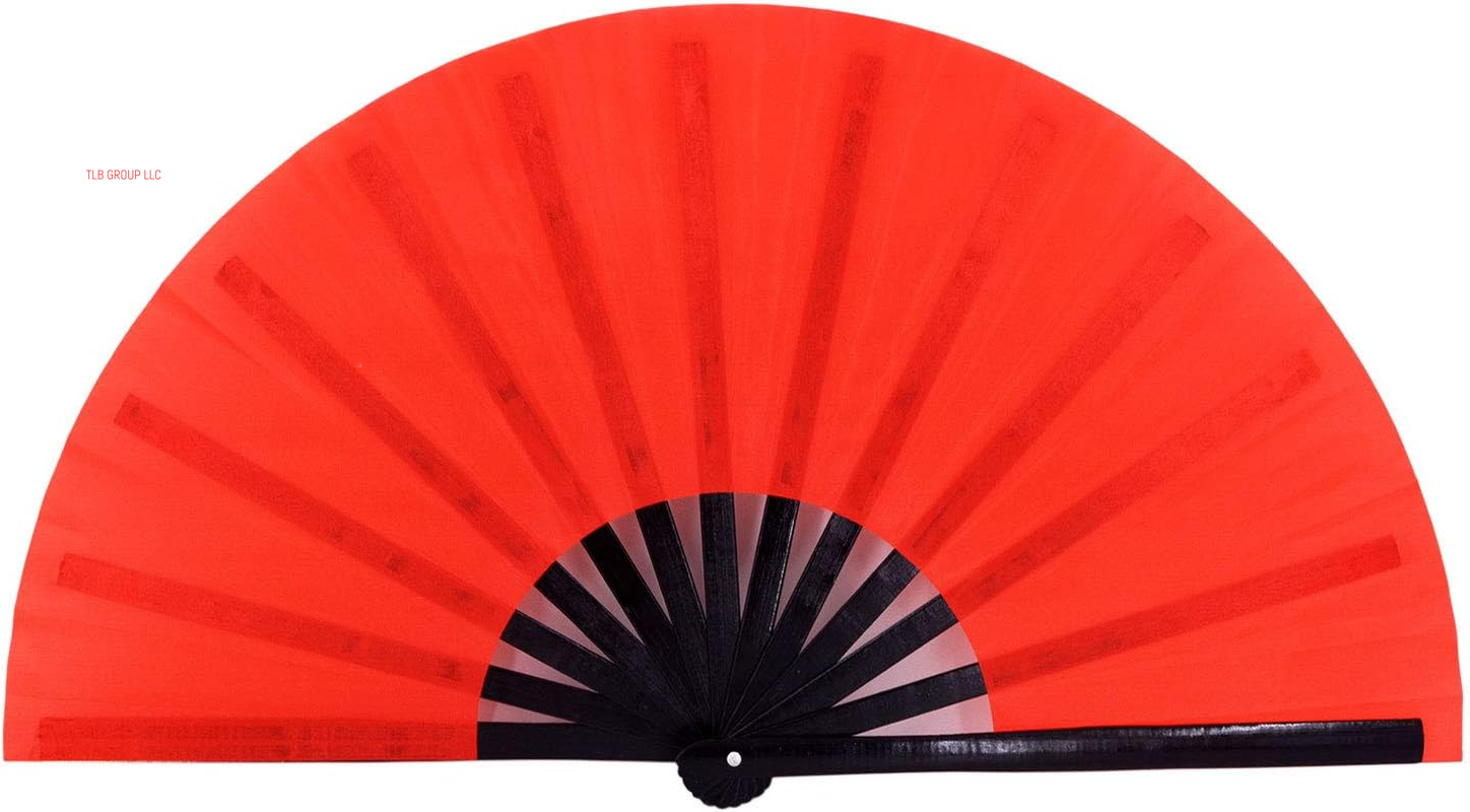 Large Folding Hand Rave Fan Popping Fans for Line Dancing, Big Clacking Fans Clap Fan for Boots on the Ground Dance,Party,Decoration,Festival (White and Black)