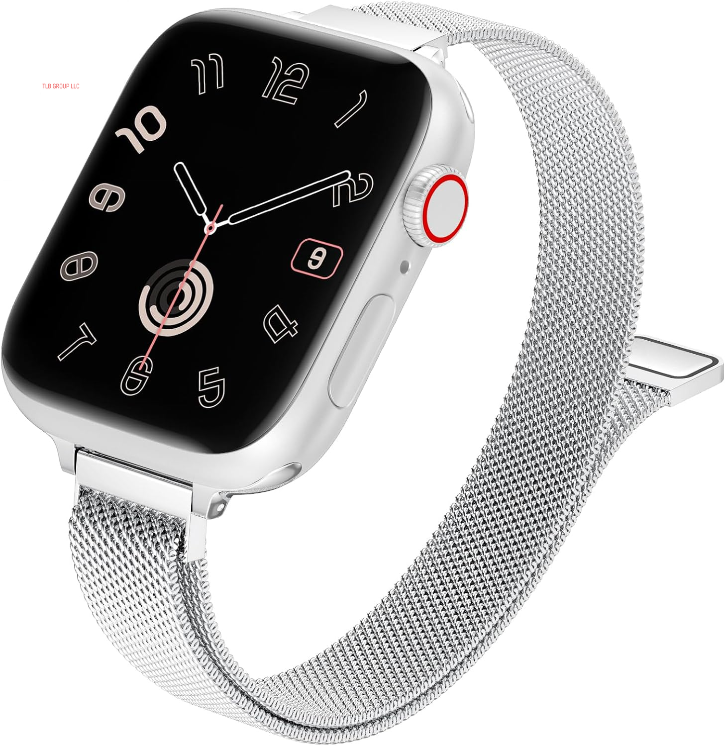 Slim Milanese Loop Compatible with Apple Watch Band for Women 40Mm 41Mm 38Mm 42Mm 44Mm 45Mm 46Mm, Stainless Steel Magnetic Mesh Strap Work on Iwatch Series10 9 8 7 6 5 4 3 2 1 SE