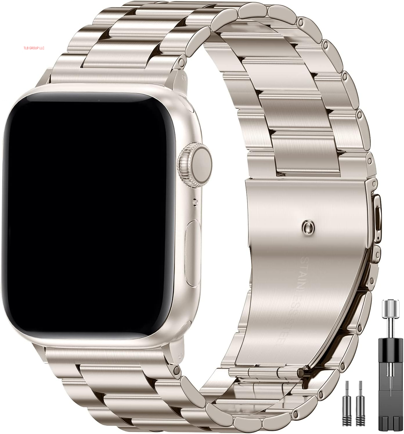 Metal Band Compatible with Apple Watch Band 49Mm 46Mm 45Mm 44Mm 42Mm 41Mm 40Mm 38Mm Men & Women, Business Stainless Steel Strap for Iwatch Bands Ultra 2, SE, Ultra Series 9 8 7 6 5 4 3 2 1