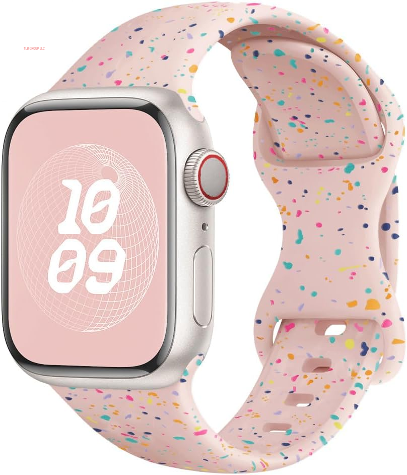 Sport Bands for Apple Watch Band 40Mm 41Mm 38Mm 44Mm 45Mm 46Mm 42Mm Iwatch Bands for Women Kids Men,Cute Recycled Plastic Silicone Strap for Apple Watch Series 10 9 8 7 6 5 4 3 SE 2Nd Ultra/2 49Mm