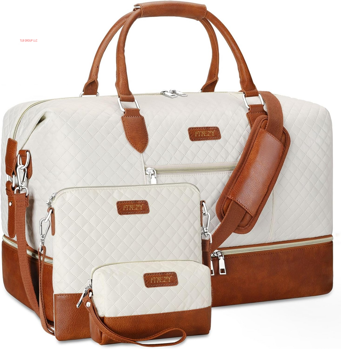 Weekender Bag for Women, Travel Duffel Bag Carry on Overnight Bag with Shoe Compartment Large Nylon Travel Weekend Tote Bag