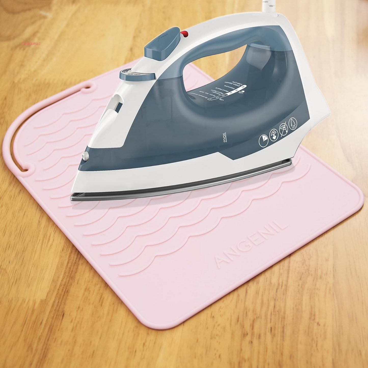 Flat Iron Silicone Mat and Travel Case for Hair Tools - Heat Resistant Mat, Straightener Pad, and Curling Iron Sleeve (9" X 6.5")