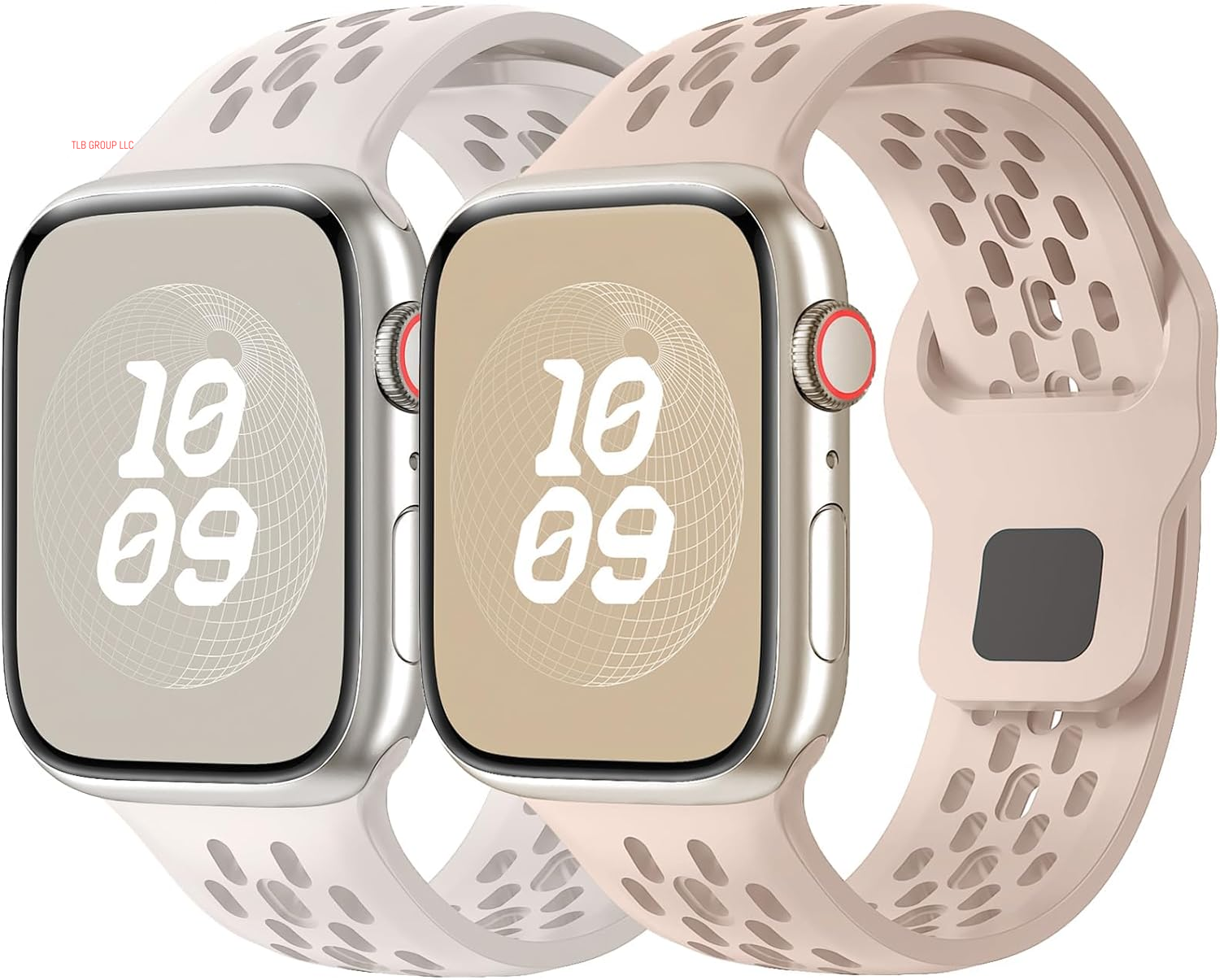 Sport Band for Apple Watch Band 44Mm 45Mm 46Mm Ultra 49Mm 40Mm 41Mm 38Mm 42Mm for Men Women,Silicone Breathable Replacement Strap for Apple Watch Ultra 2,Nike+,Series 10 9 8 7 6 5 4 3 Se,Iwatch Bands
