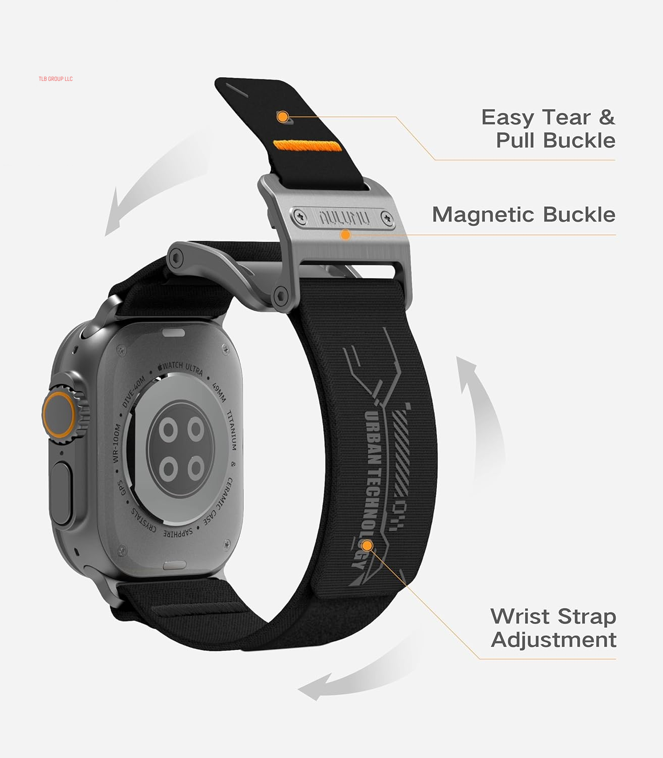 A11 Velvet Nylon Braid Band [Silver Black] + A02 Fluoroelastomer Sports Watch Band [White] for Apple Watch | Smart Wearable Kit