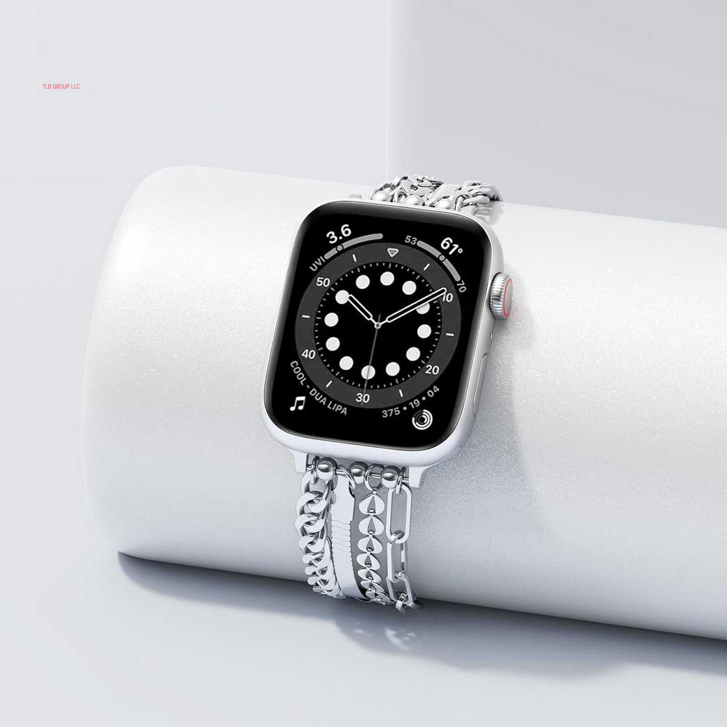 Bracelet Chain Compatible for Apple Watch Bands, Fashion Slim Jewelry Dressy Iwatch Band Women 38Mm 40Mm 41Mm 42Mm 44Mm 45Mm 46Mm 49Mm Series 10 9 8 7 SE 6 5 4 3 Series 2 1
