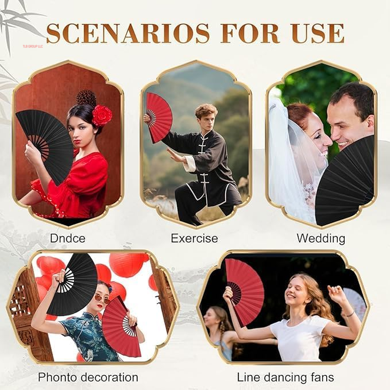 Clacking Hand Fans for Line Dancing, Boots on the Ground Han Clap Popping Fan, Large Foldable Hand Fans for Women