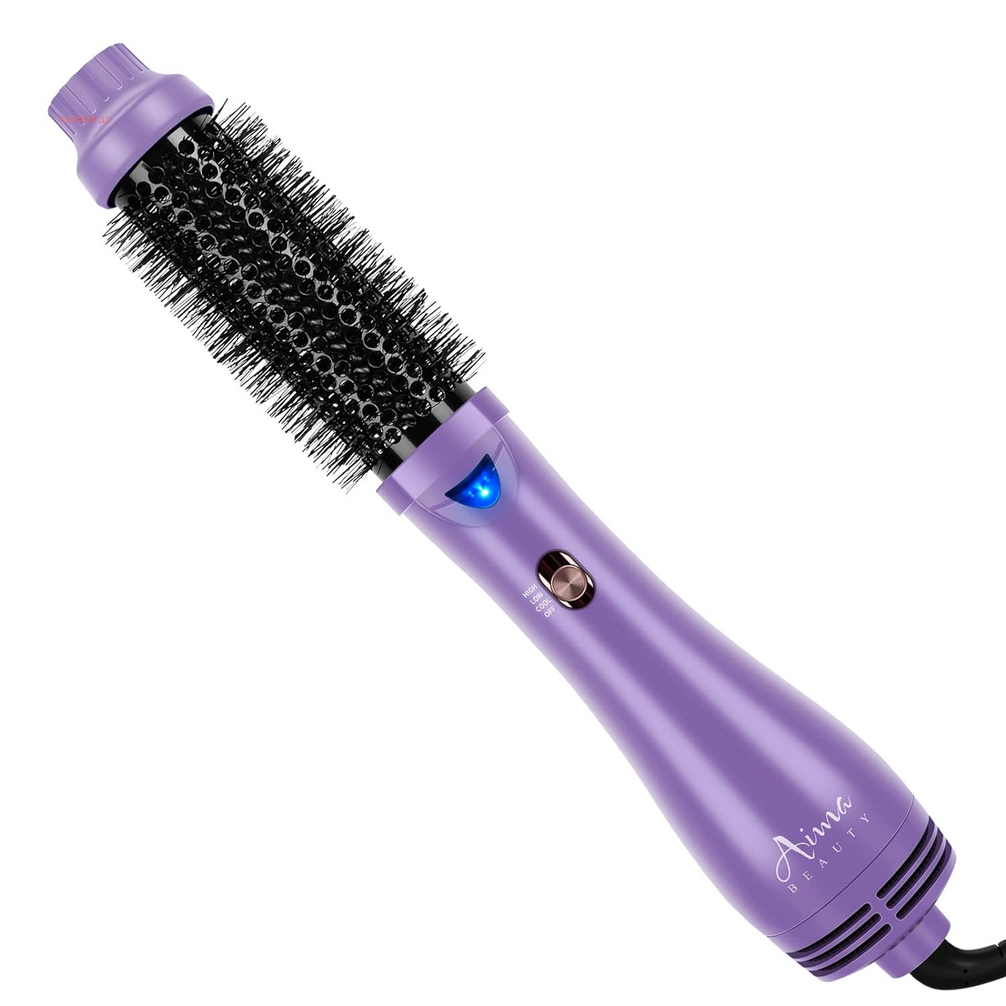 Hot Air Brush,  Salon One-Step Hair Dryer and Volumizer, 4-In-1 Hair Dryer Brush, Hair Styling Tools, Purple-Round