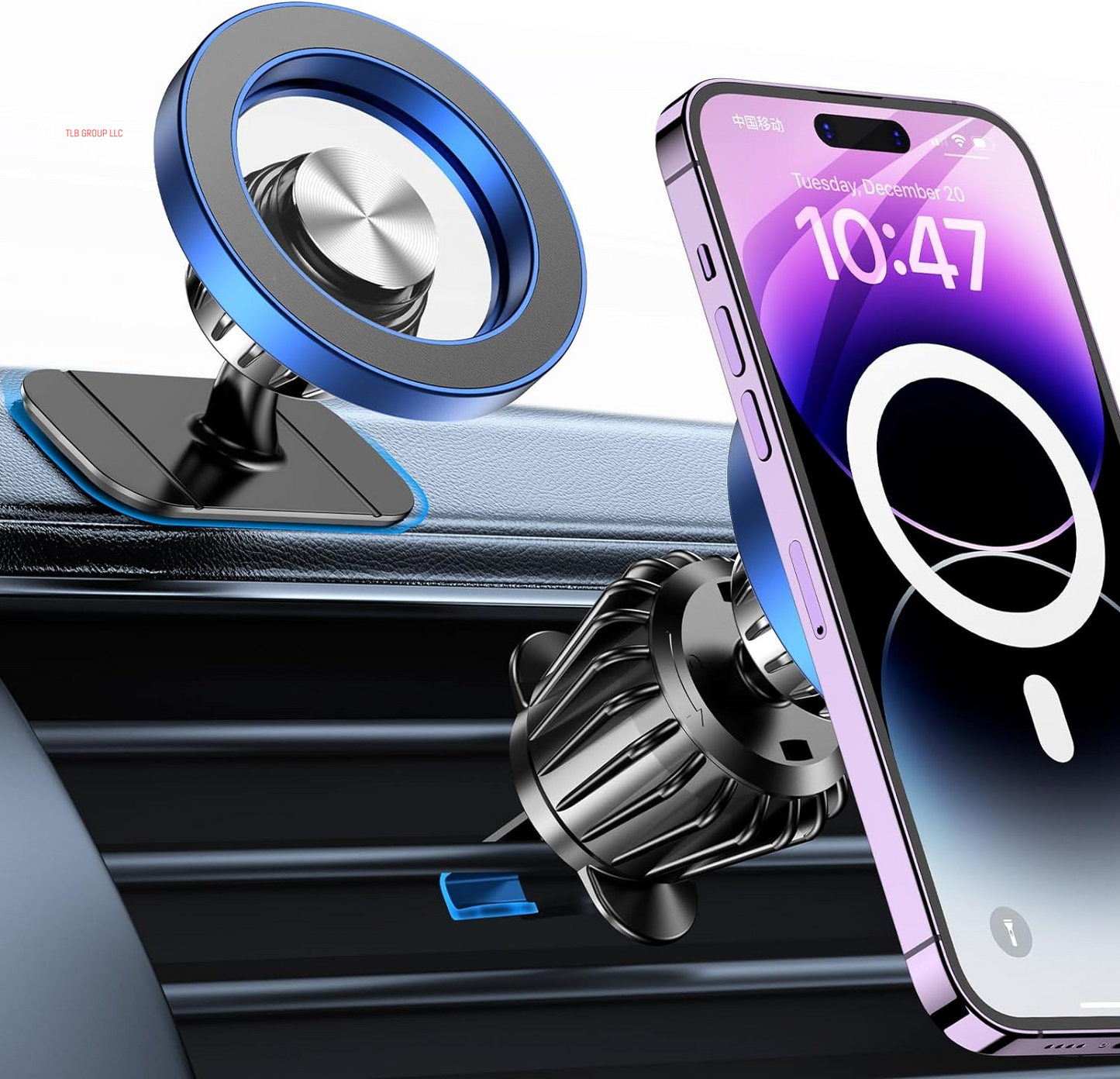 For Magsafe Car Mount【20 Strong Magnets】Magnetic Phone Holder for Car Phone Holder Mount Dash【360°】Cell Phone Holders for Your Car Accessories for Women Men Iphone 16 Pro Max 15 14 13 12 Plus