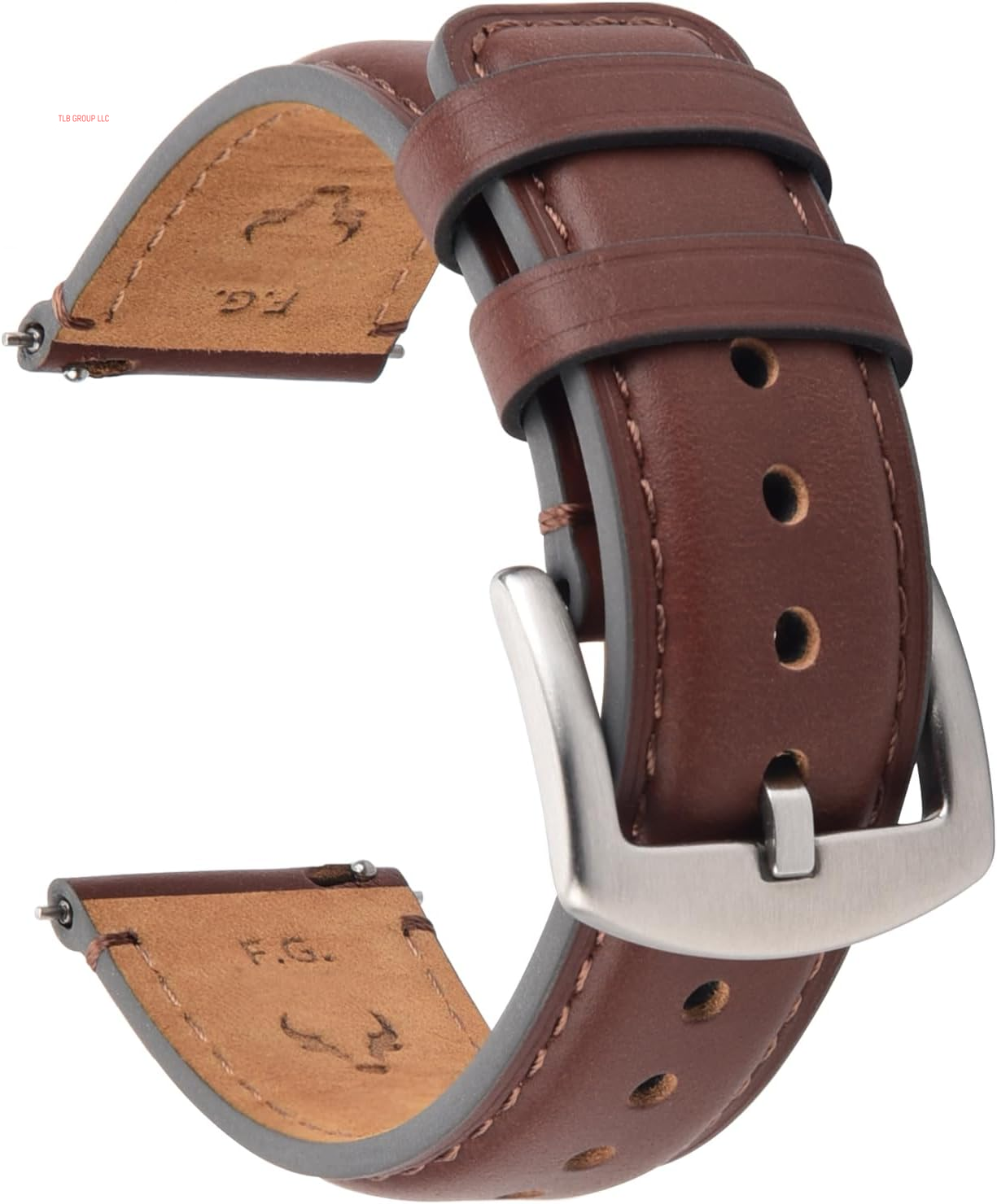 Watch Bands,18Mm 19Mm 20Mm 22Mm 24Mm Quick Release Leather Watch Band Strap - Burnished Leather Watch Band Vintage Wristband