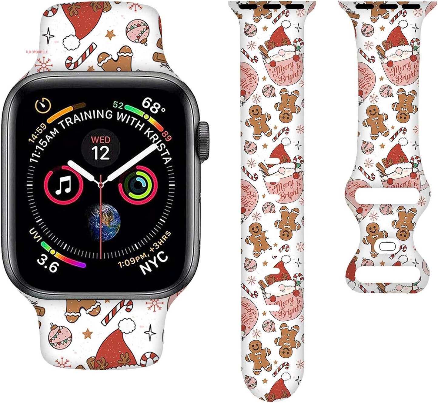 Sport Bands Compatible with Apple Watch Band 38MM 40MM 41MM 42MM 44MM 45MM 49MM, Silicone Strap Compatible with Iwatch Bands Ultra Series SE 9 8 7 6 5 4 3 2 1 for Women Men