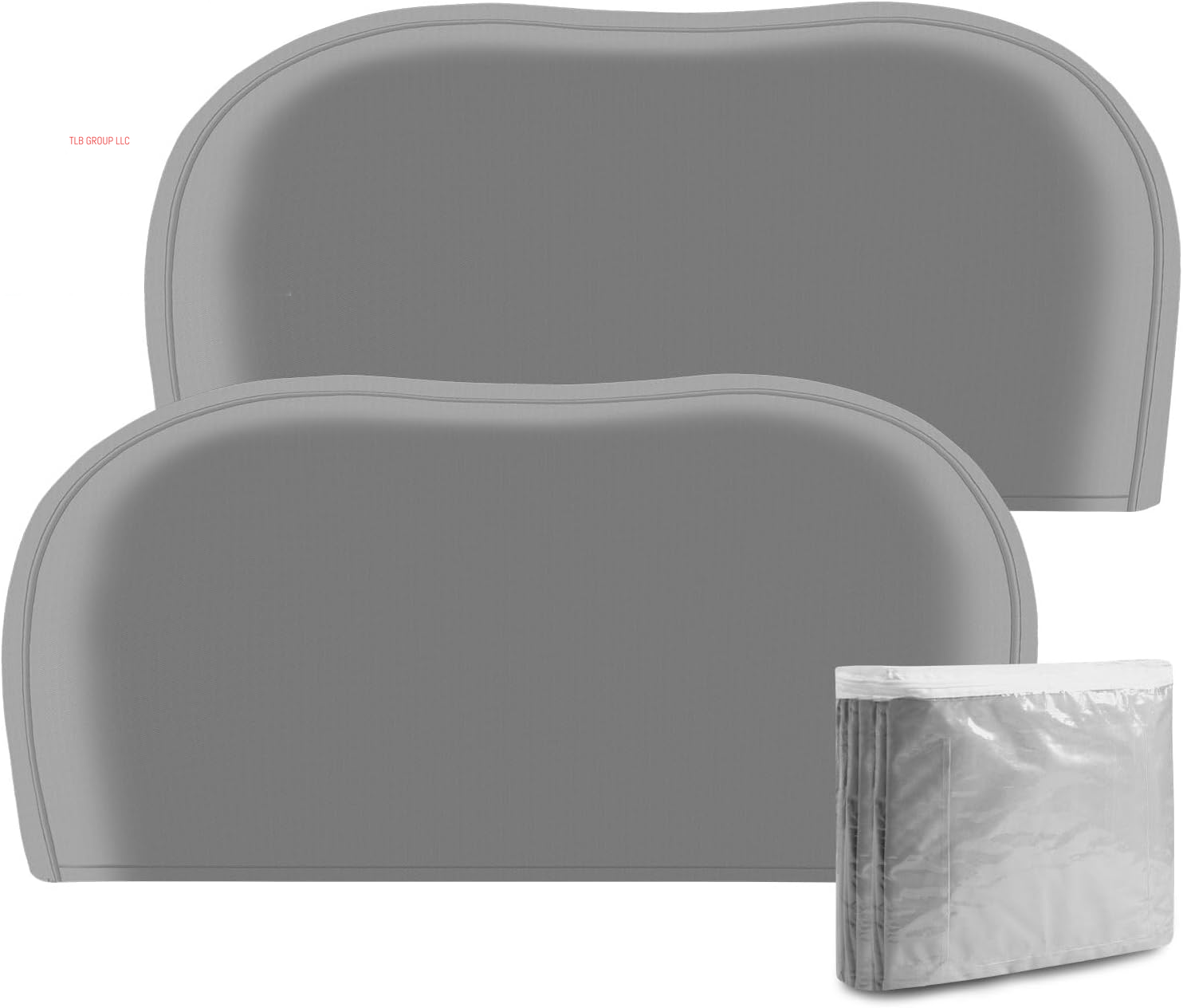 Outdoor Waterproof Tire Covers Set of 4 - Uv-Proof Trailer Wheel Cover Windproof Tire Protector for RV Jeep Trailers Camper Van Truck, Universal Tire Covering Fits Diameters 27"-29", Gray