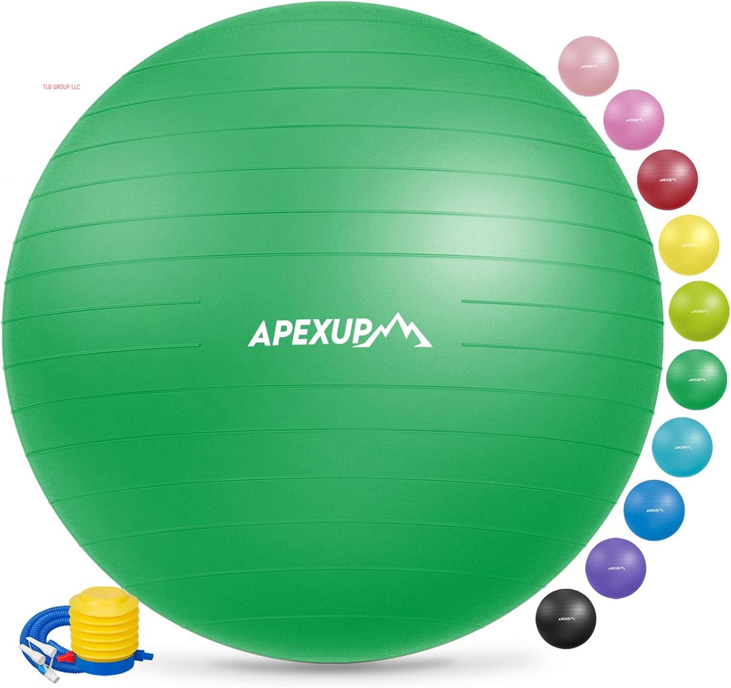 Yoga & Pilates Ball - anti Slip Heavy Duty Gym Ball for Fitness, Balance & Core Workout