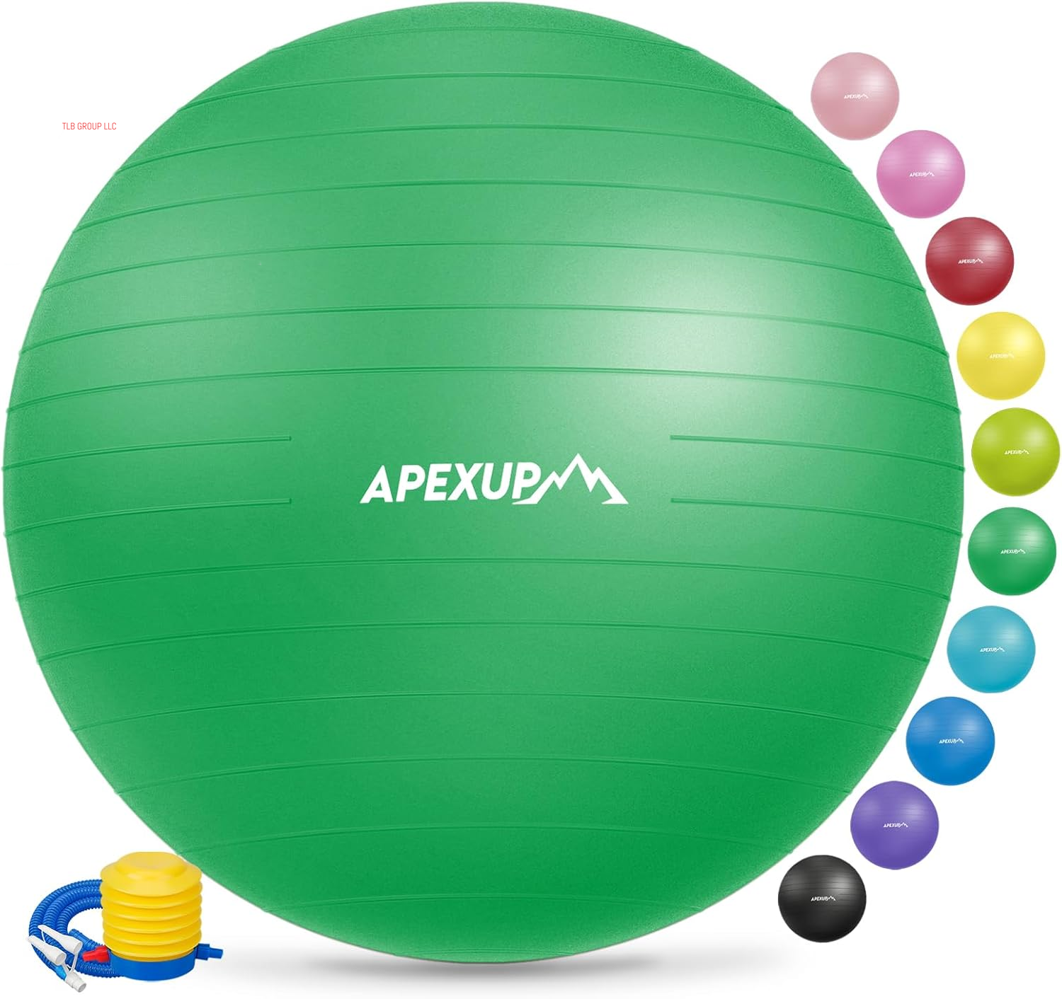 Yoga & Pilates Ball - anti Slip Heavy Duty Gym Ball for Fitness, Balance & Core Workout