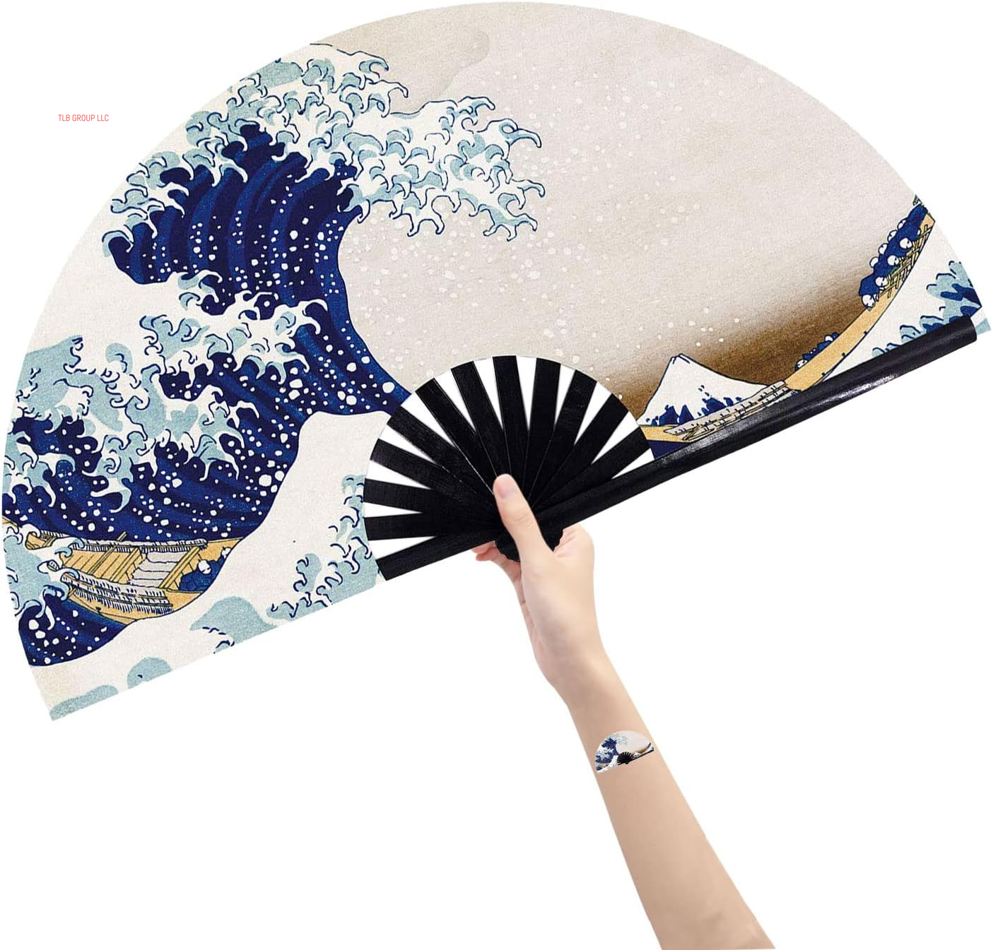 Large Folding Hand Rave Fan Popping Fans Clap Fans for Line Dancing, Big Clacking Fan for Boots on the Ground Dance,Party,Decoration,Festival (Galaxy)