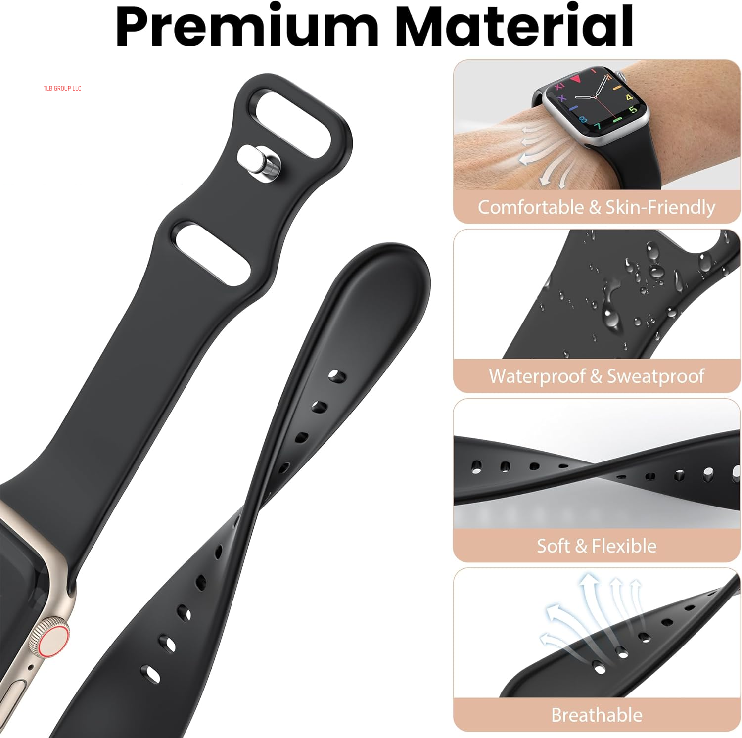 18 Pack Bands Compatible with Apple Watch Band 42Mm(Series 10) 41Mm 40Mm 38Mm and 20-Slot Watch Band Storage Organizer