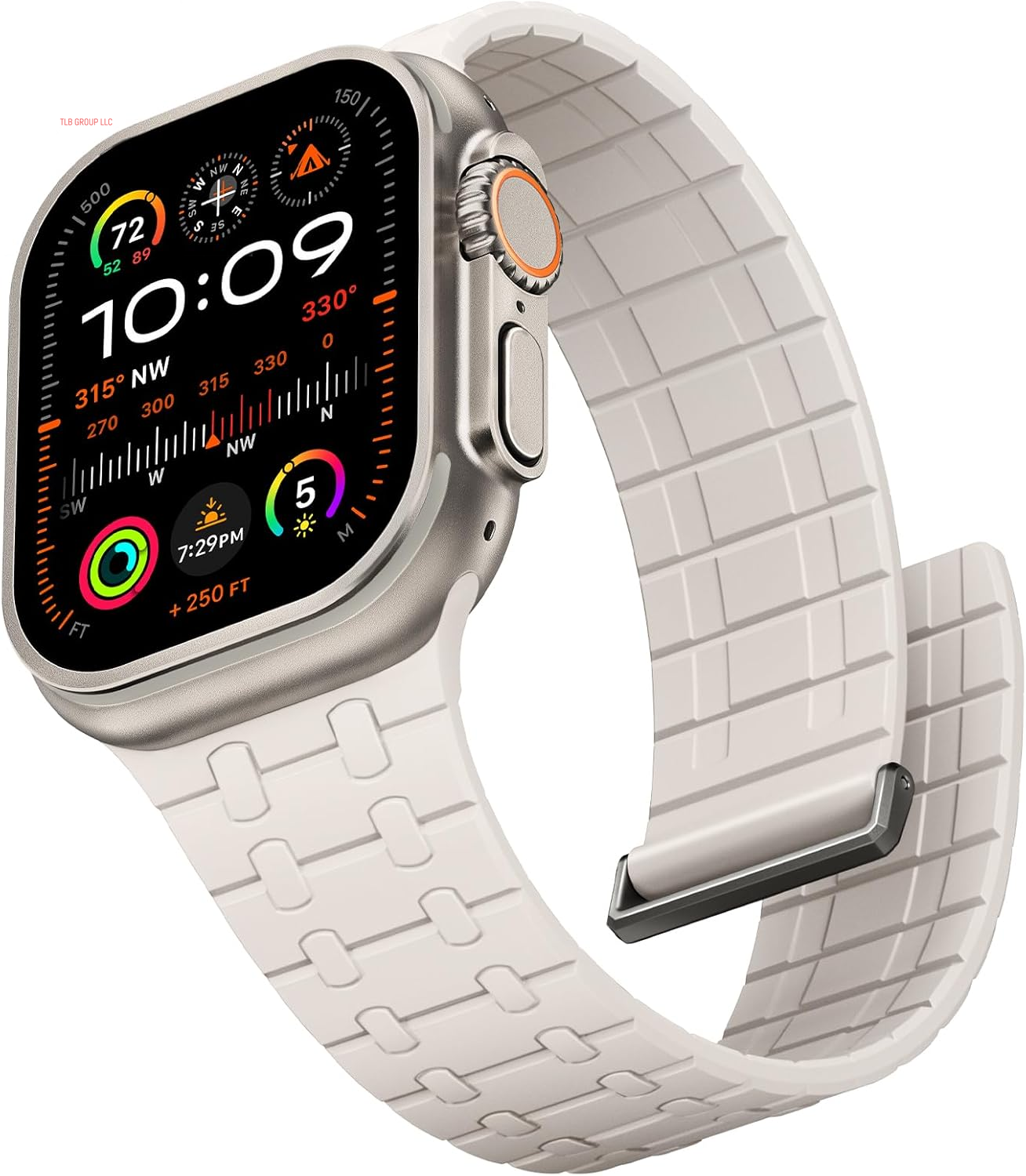Compatible with Apple Watch Bands for Men 44Mm 45Mm 46Mm 49Mm 42Mm Women, Silicone Magnetic Sport Loop Strap for Iwatch Ultra 2 Series 10 9 8 7 6 5 4 3 SE