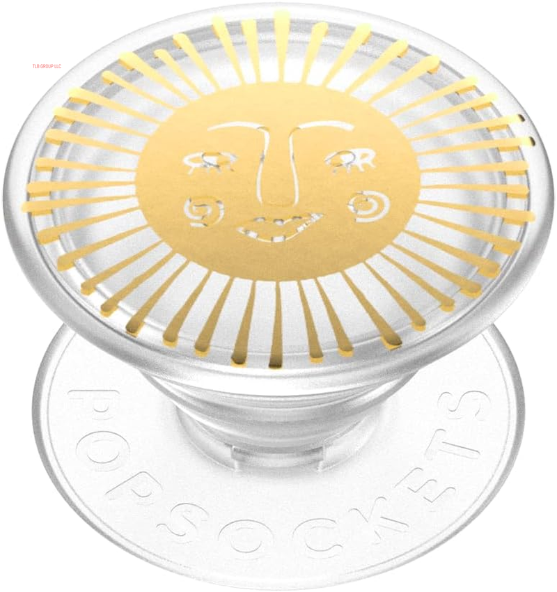 Phone Grip Compatible with Magsafe, Adapter Ring for Magsafe Included, Phone Holder, Wireless Charging Compatible - Clear