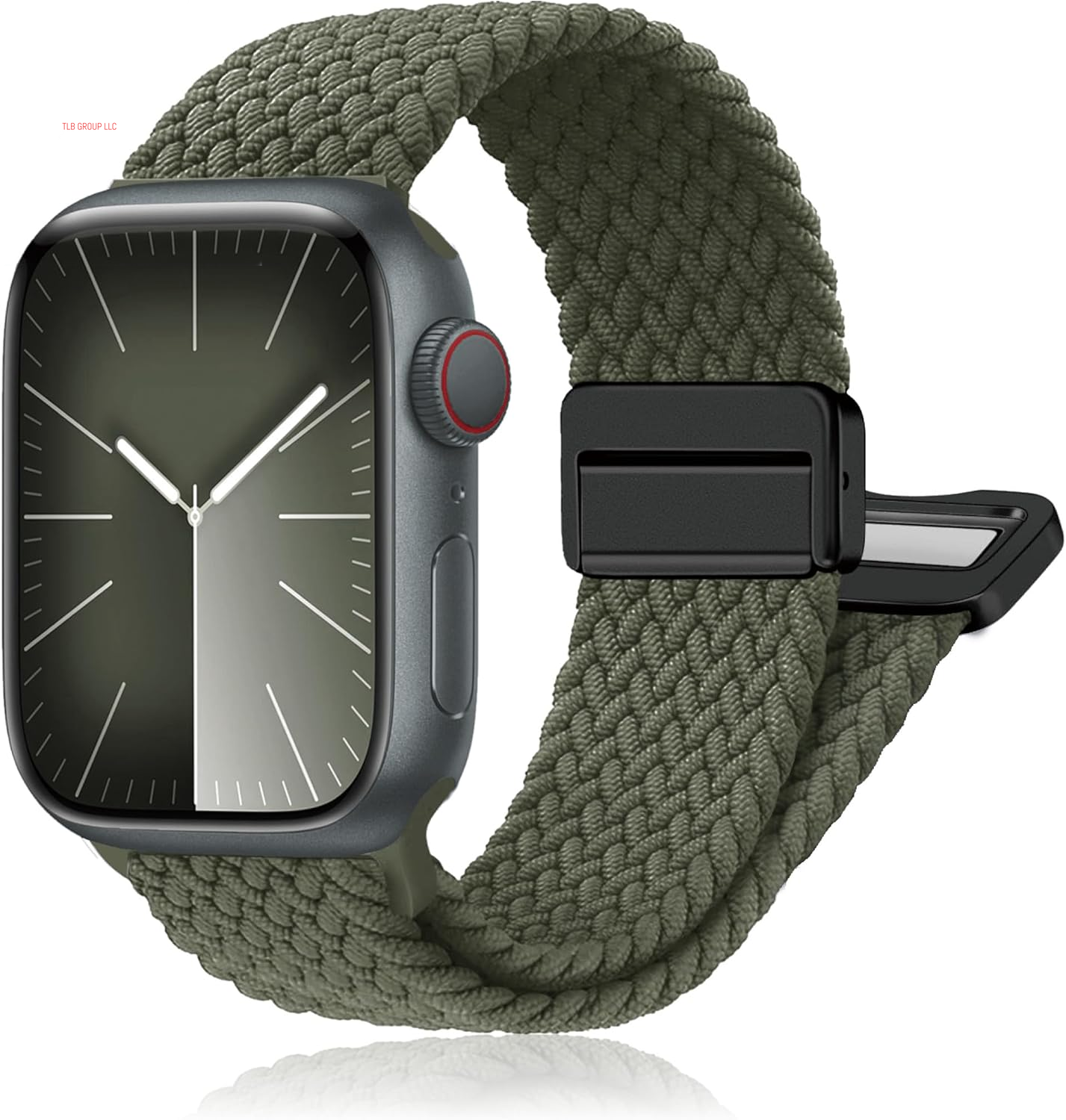 Magnetic Braided Stretchy Loop - Compatible with Apple Watch Band 42Mm 46Mm 40Mm 41Mm 44Mm 45Mm 38Mm Ultra/2 49Mm Women Men,Elastic Woven Fabric Nylon Strap for Iwatch Ultra Series 10 9 8 7 6 5 4 3 SE
