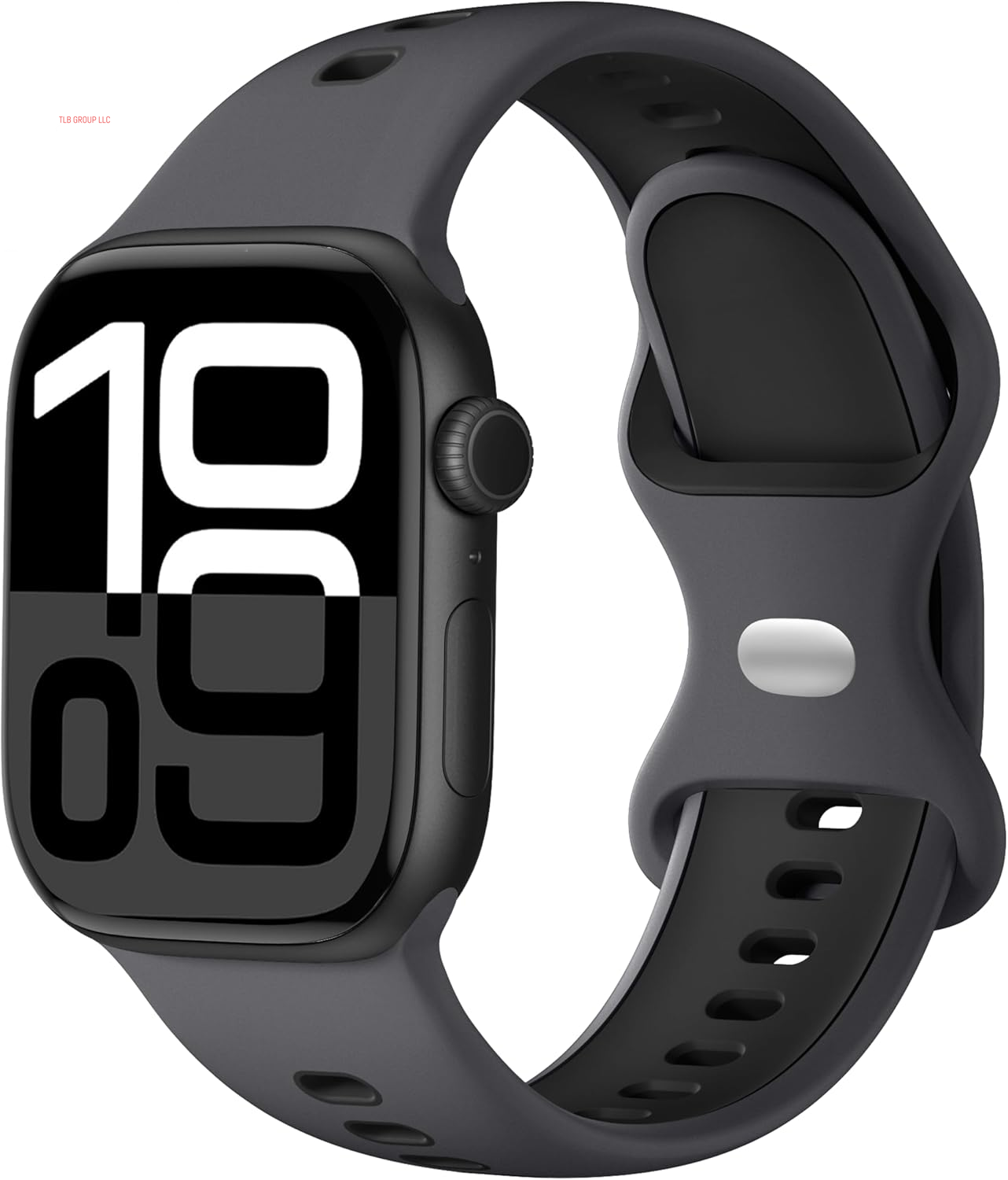 Dual-Color Design Compatible with Apple Watch Band 38Mm 40Mm 42Mm 44Mm 45Mm 46Mm 49Mm Women Men, Soft Silicone Two-Toned Color Replacement Sport Band for Iwatch Series 10/9/8/7/6/5/4/3/2/1/SE