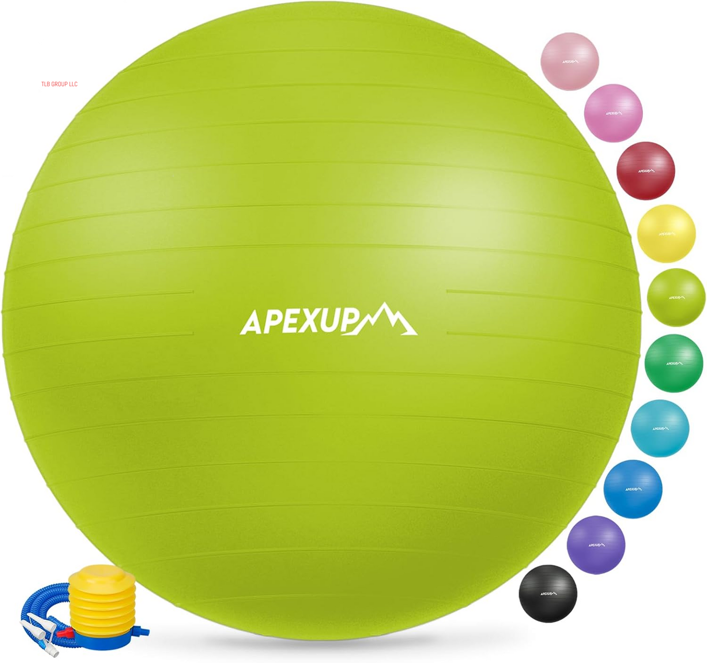 Yoga & Pilates Ball - anti Slip Heavy Duty Gym Ball for Fitness, Balance & Core Workout