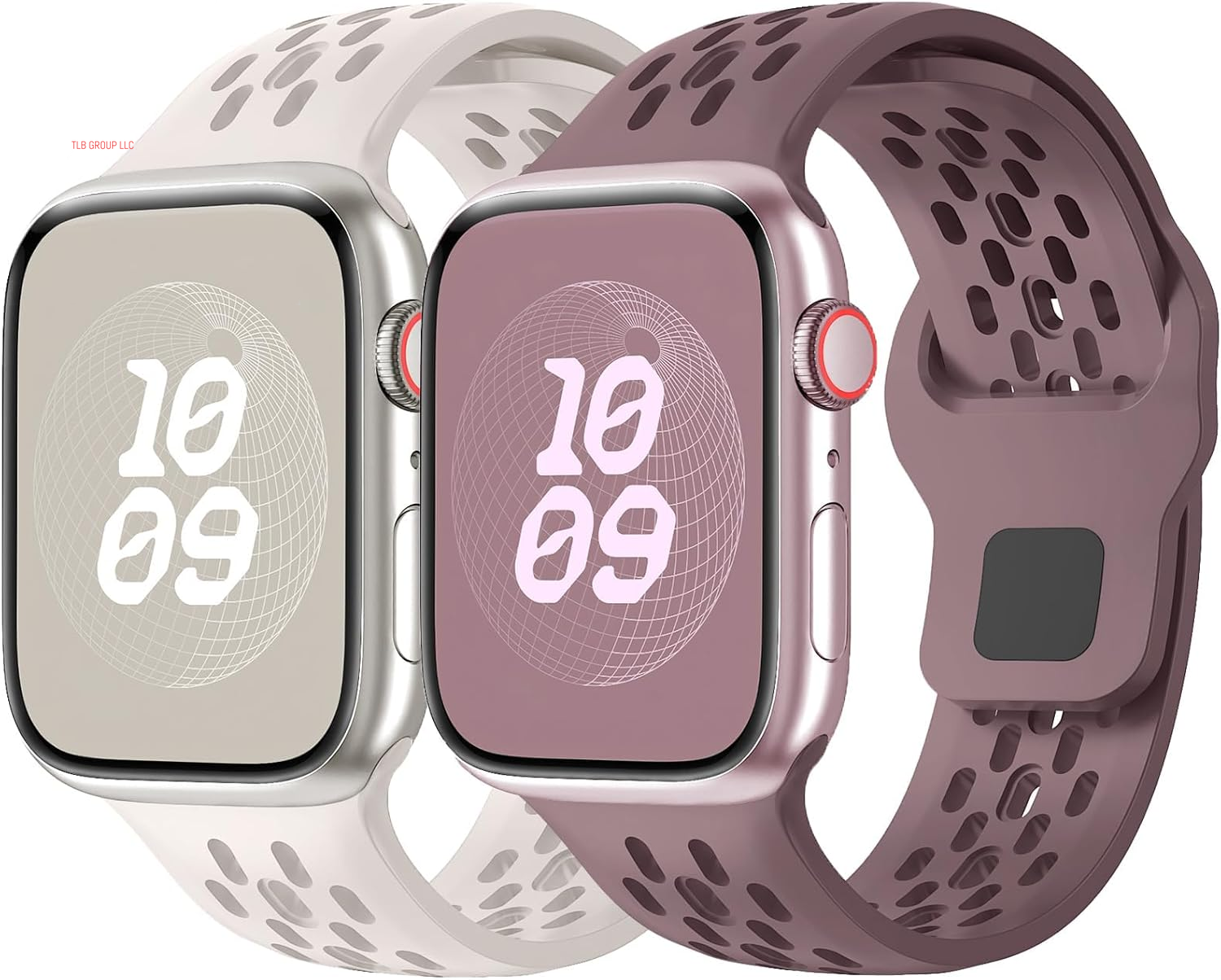 Sport Band for Apple Watch Band 44Mm 45Mm 46Mm Ultra 49Mm 40Mm 41Mm 38Mm 42Mm for Men Women,Silicone Breathable Replacement Strap for Apple Watch Ultra 2,Nike+,Series 10 9 8 7 6 5 4 3 Se,Iwatch Bands