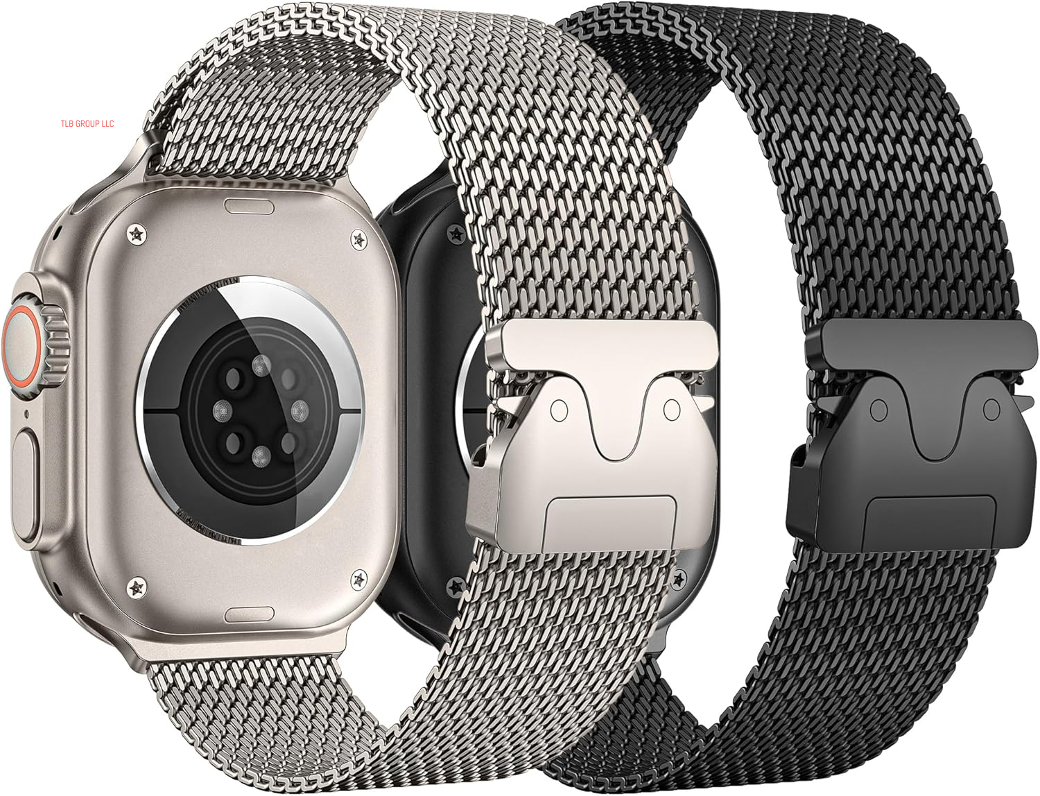 Milanese Mesh Loop Compatible with Apple Watch Bands 49Mm 46Mm 45Mm 44Mm 42Mm for Men Women, Stainless Steel Mesh Loop with Parachute-Style Buckle for Iwatch Ultra 2 Series 10 9 8 7 6 SE 5 4 3
