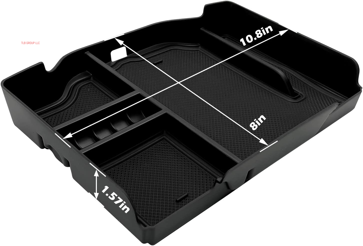 Center Console Organizer Fits for Dodge RAM 2025 2024 2023 2022 2021 2020 2019 1500 2500 3500 Accessories Interior Storage Box Armrest Storage Tray (Black)