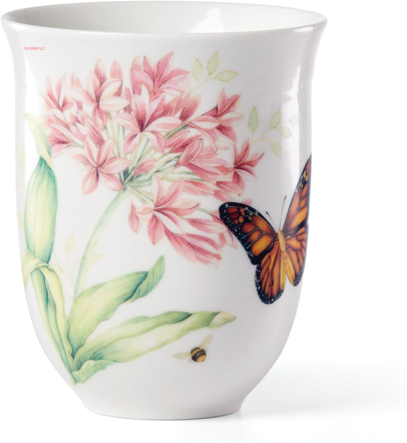 817046 Butterfly Meadow 6-Piece Tidbit Plate Set, White, 3.05 LB