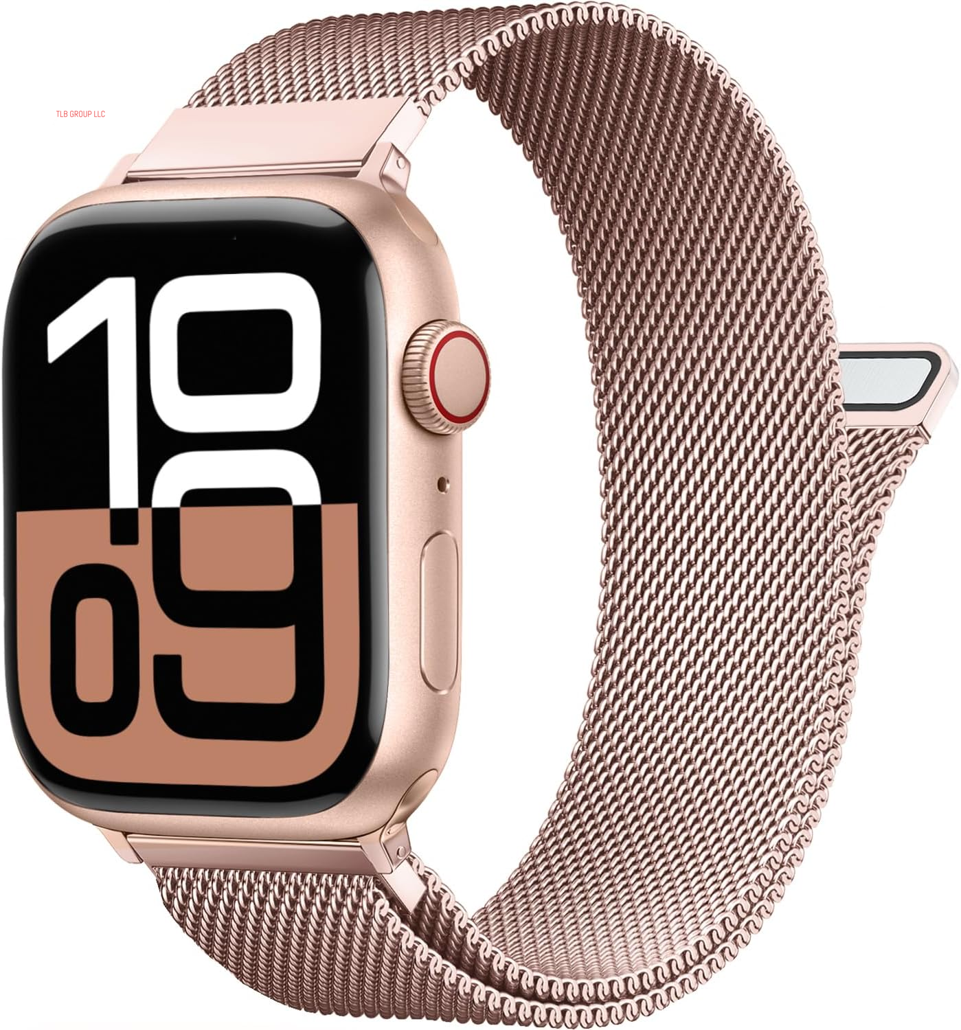 Patented Milanese Loop Compatible with Apple Watch Band 46Mm 44Mm 45Mm 49Mm 38Mm 40Mm 41Mm 42Mm for Women Men, Magnetic Stainless Steel Clasp for Iwatch Bands Series SE 10 9 8 7 6 5 4 3 Ultra 2 1