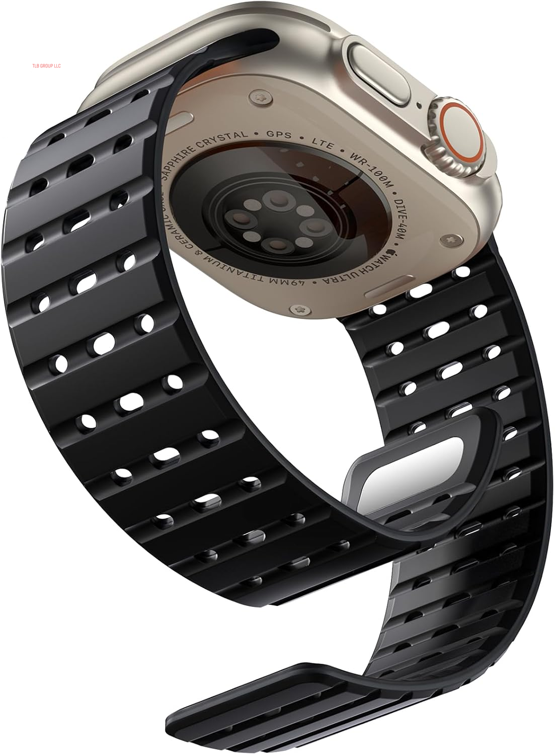 R-Lite Fit + R-Steel Sport Magnetic Band & Silicone Band Compatible with Apple Watch Ultra 2/Ultra (49Mm/46Mm/45Mm/44Mm/42Mm) (3/2/1)