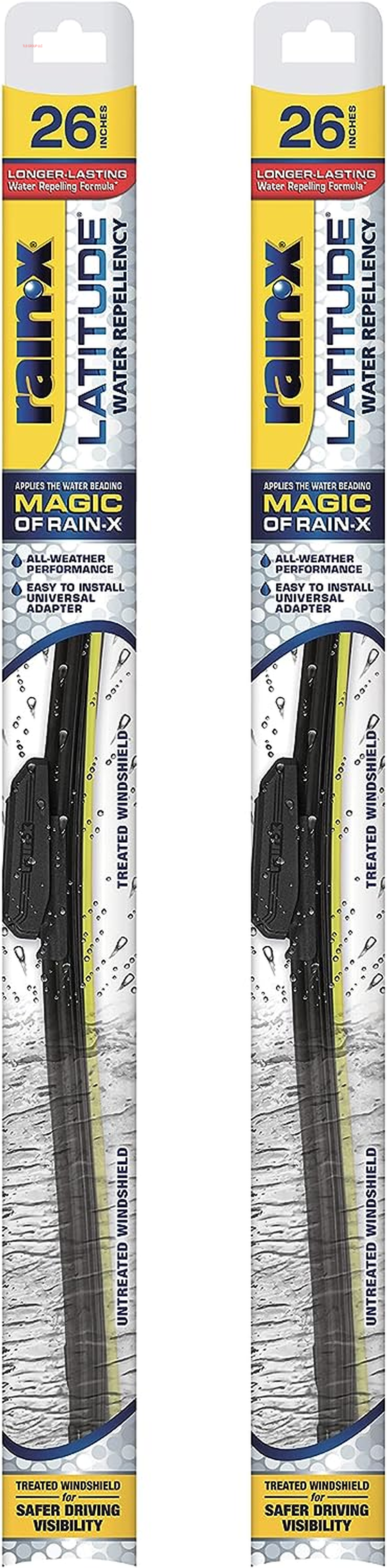 810165 Latitude 2-In-1 Water Repellent Wiper Blades, 22 Inch Windshield Wipers (Pack of 2), Automotive Replacement Windshield Wiper Blades with Patented  Water Repellency Formula