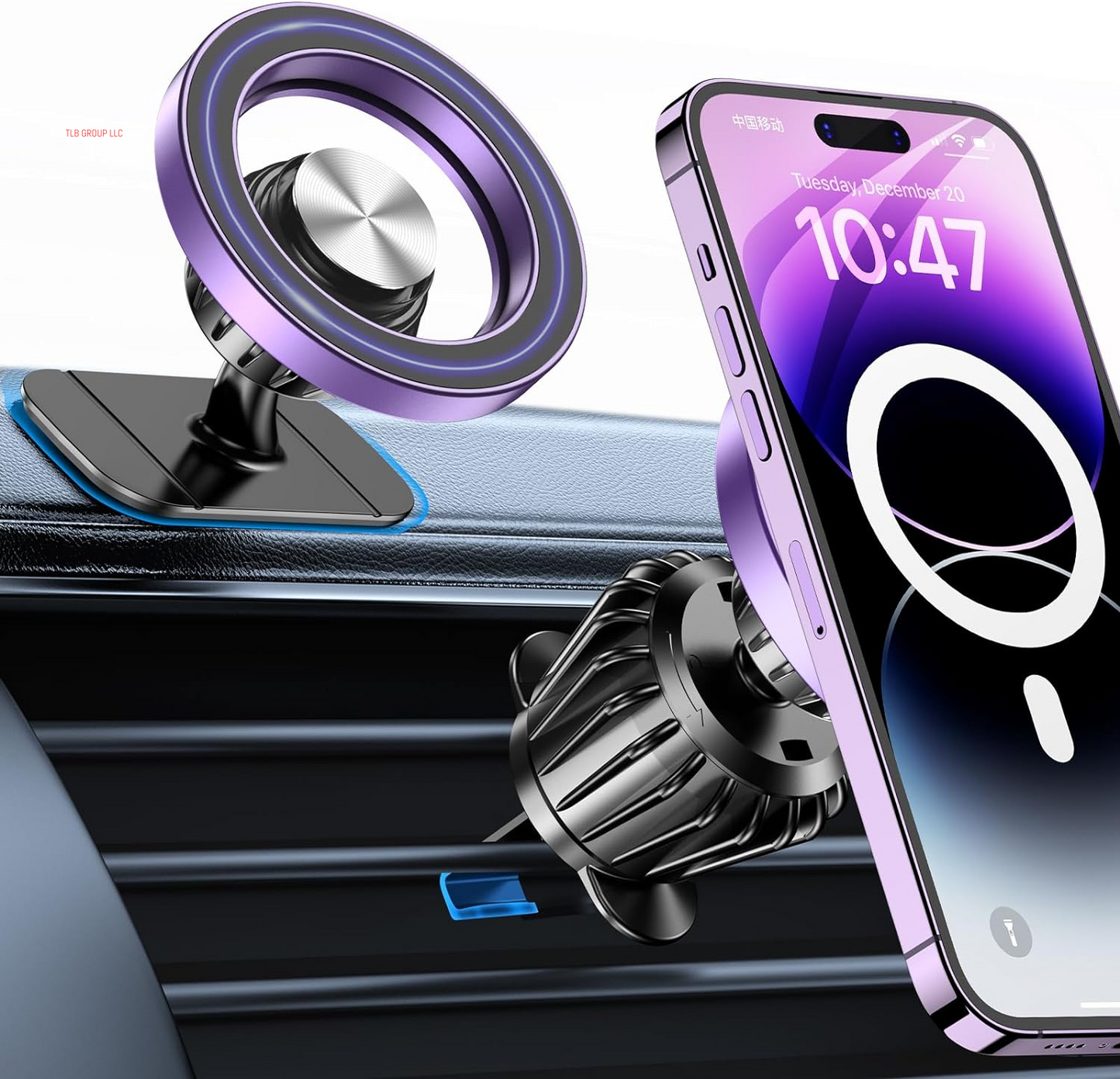 For Magsafe Car Mount【20 Strong Magnets】Magnetic Phone Holder for Car Phone Holder Mount Dash【360°】Cell Phone Holders for Your Car Accessories for Women Men Iphone 16 Pro Max 15 14 13 12 Plus